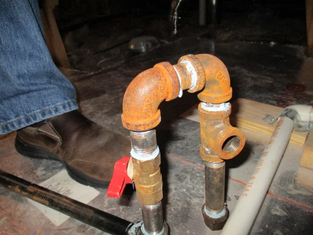 Rusted Gas Line