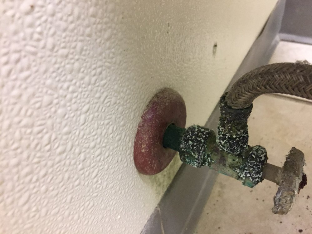 Water Supply Line To Toilet Corroding Found During Home Inspection Houston Texas
