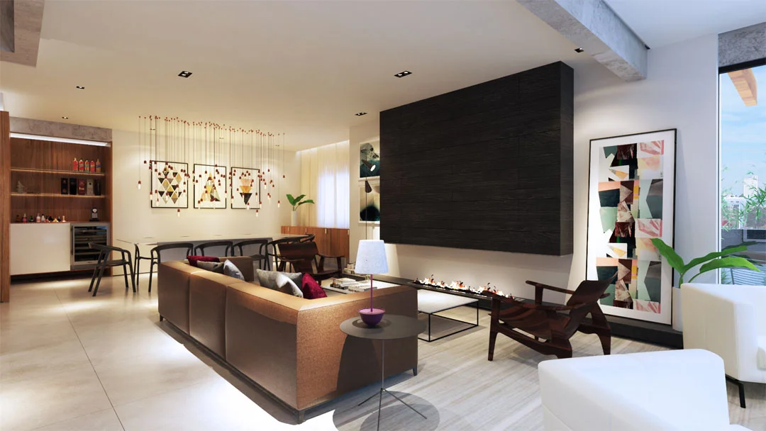 macroarq_arquitetura_projeto_interiores_sorocaba_cobertura_sala_de_estar_ampla_painel_de_madeira_escada_de_concreto_sala_de_jantar_pendente_bar_sanca_led_lareira_madeira_carbonizada.jpg