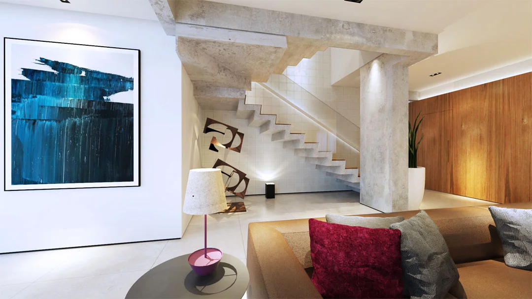 macroarq_arquitetura_projeto_interiores_sorocaba_cobertura_sala_de_estar_ampla_painel_de_madeira_escada_de_concreto.jpg