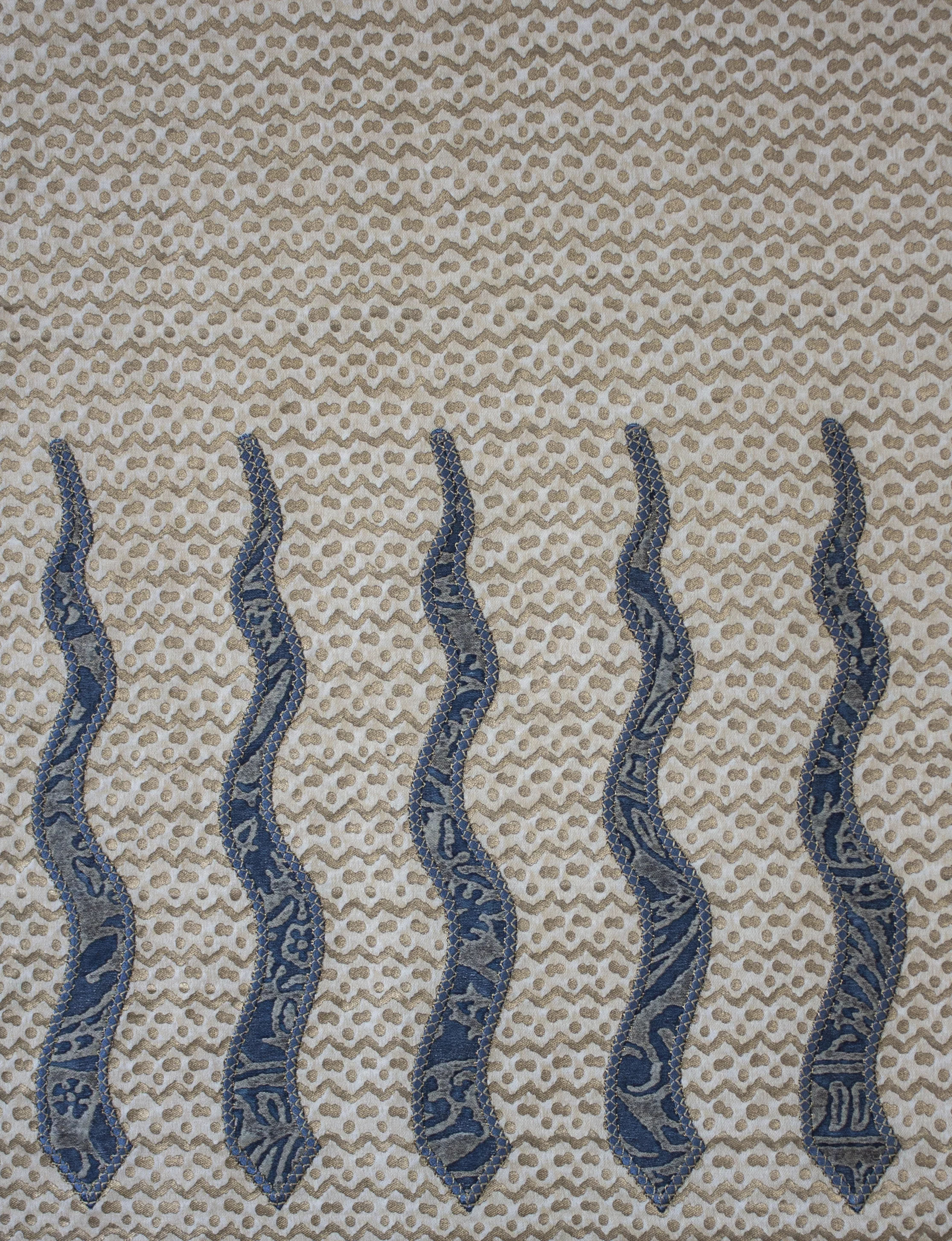 "Serpentine Blade" Fortuny Applique'