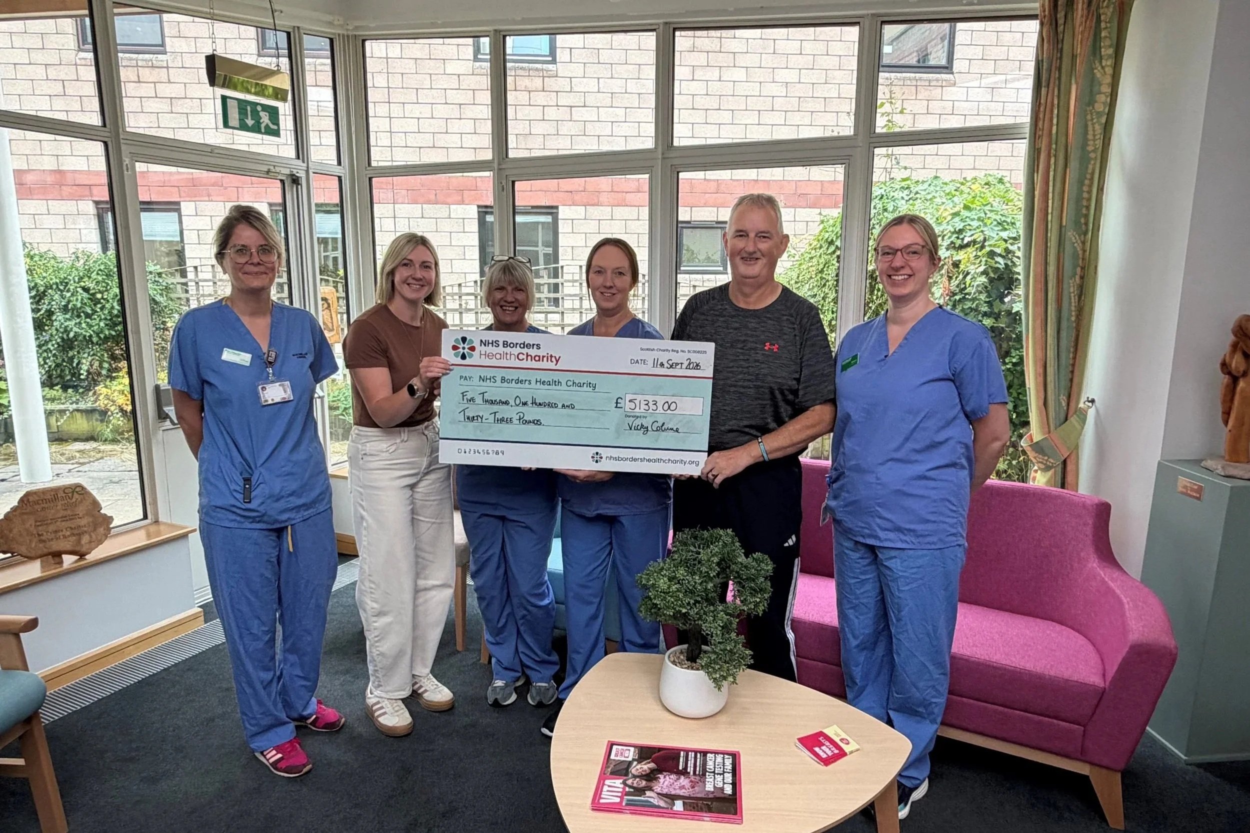 Vicky Goes the Extra Mile for Borders Cancer Services