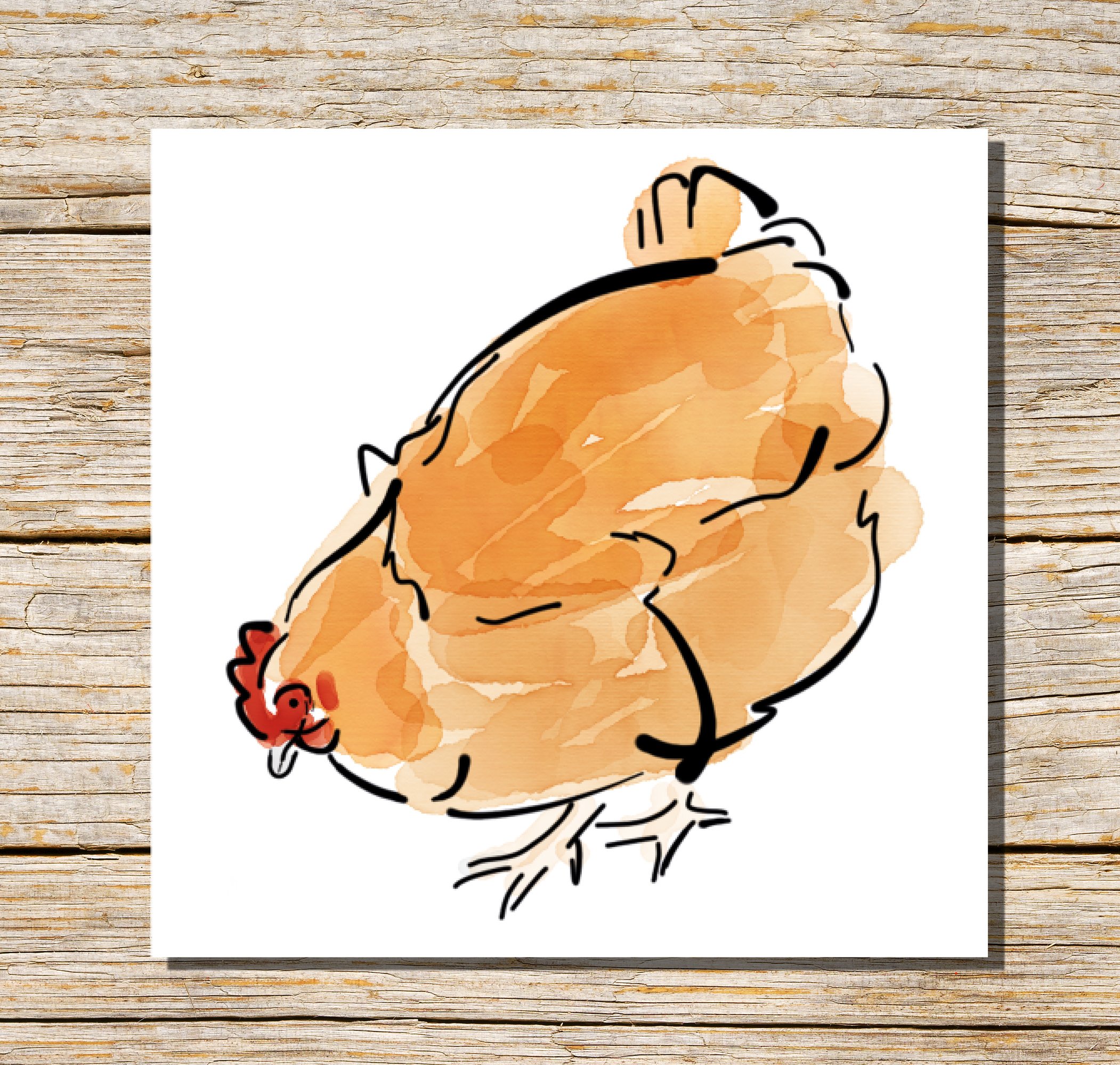 Orpington Hen Greeting Card