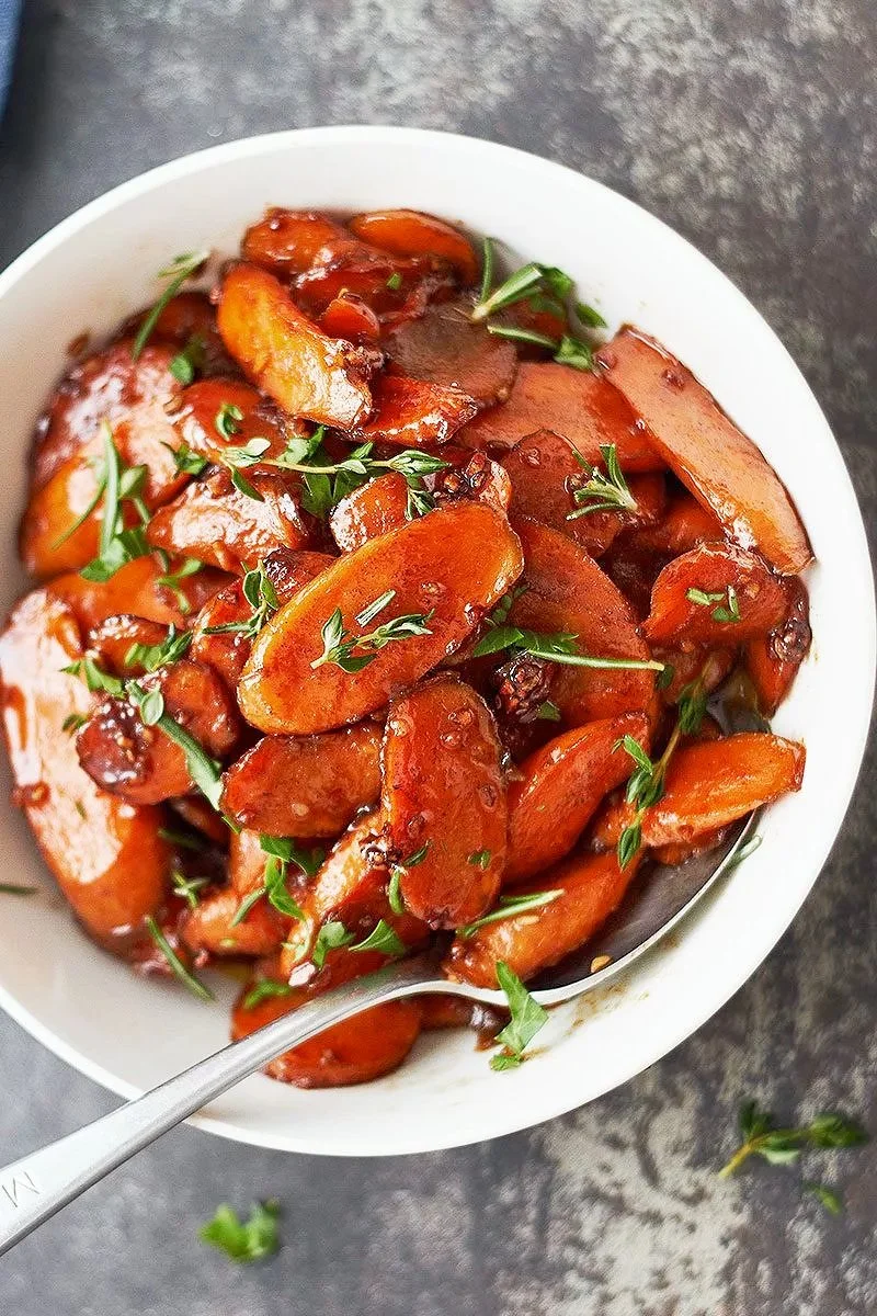 Herbed Honey Butter Glazed Carrots