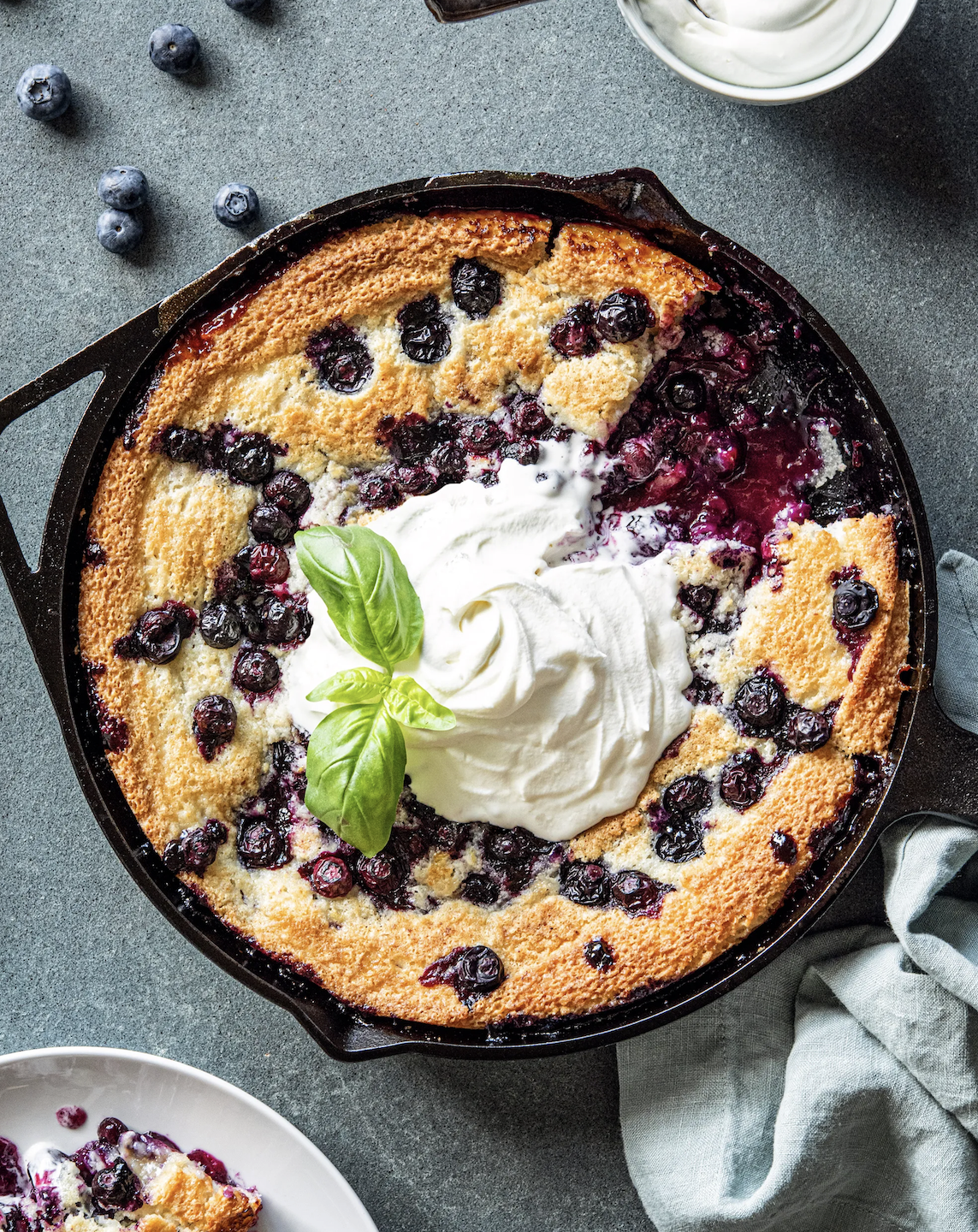 Lemon Blueberry Cobbler
