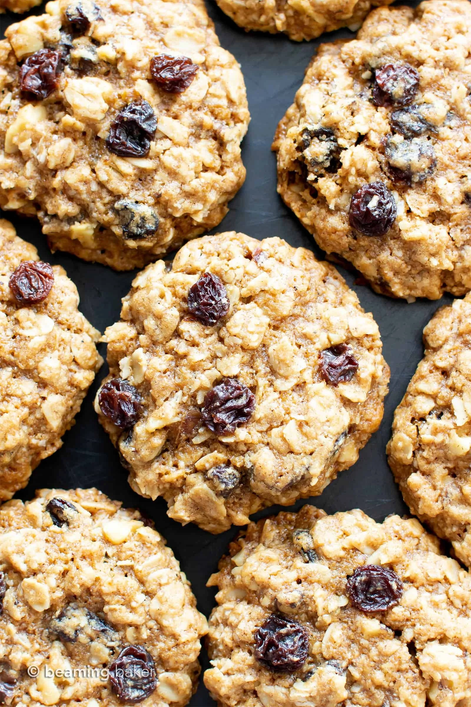 Chewy Oatmeal Raisin Protein Cookies