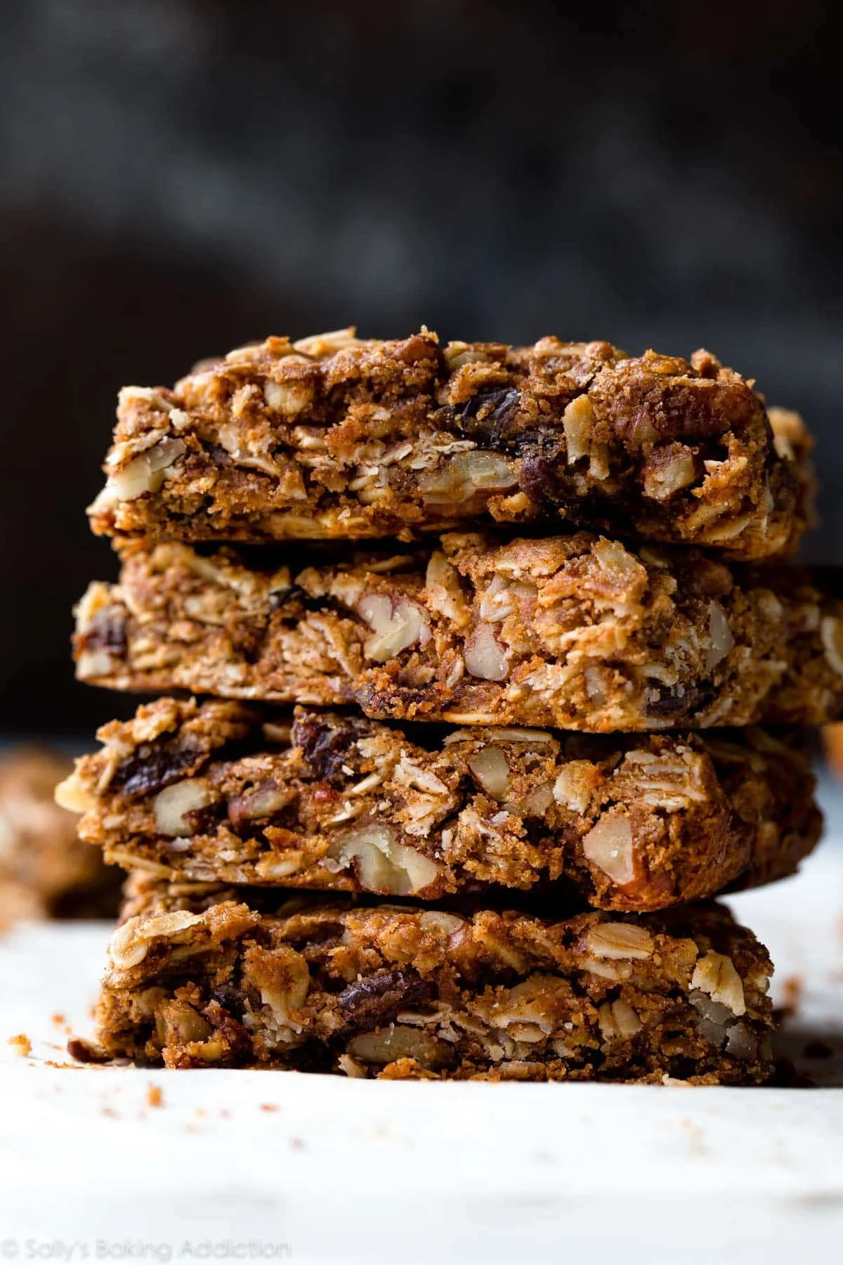 Soft Healthy Oatmeal Raisin Granola Bars