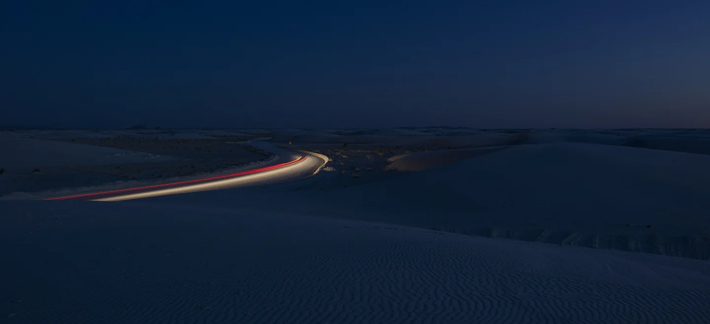 White Sands Dessert at Night 01 - New Mexico