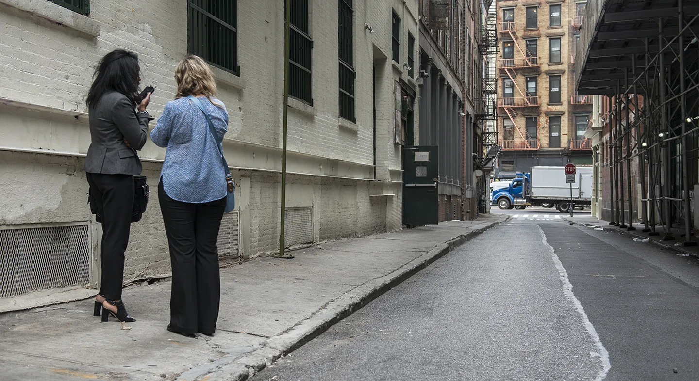 Conversation in the Alley - Chinatown