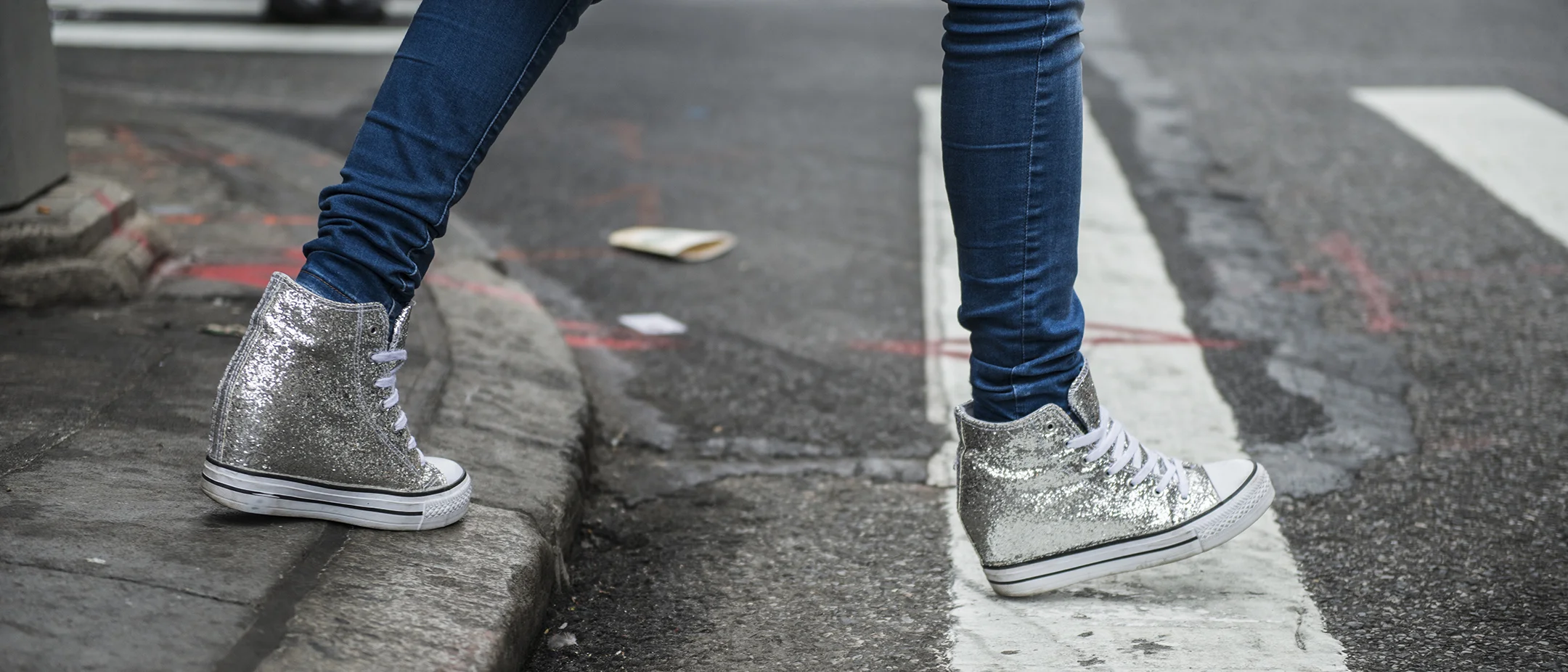 Stepping Out in my Converse Wedges
