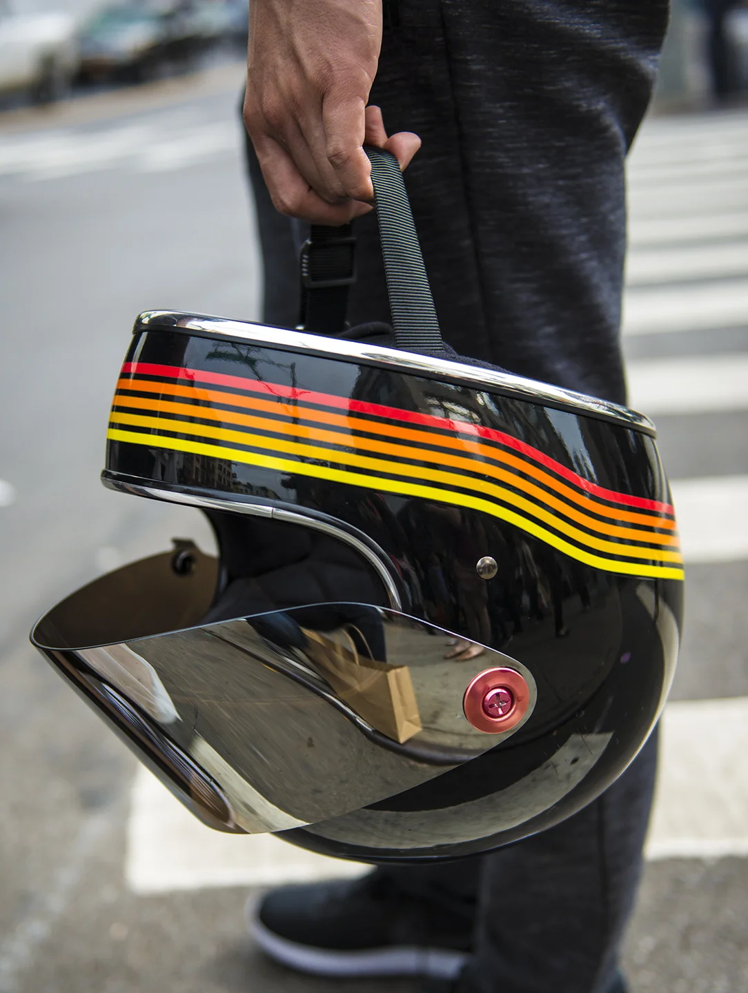 Vintage Motorcycle Helmet