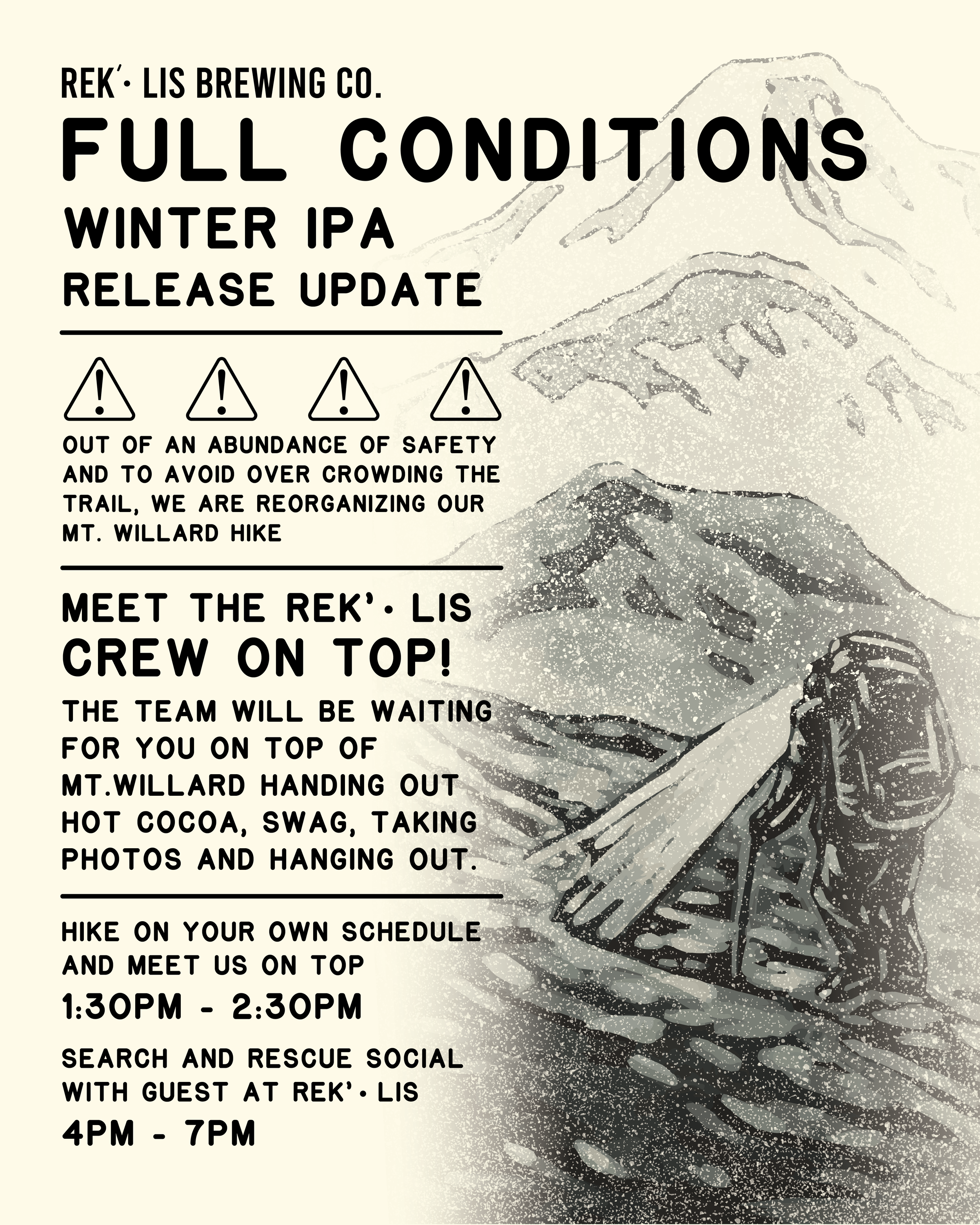 FULL CONDITIONS - BEER RELEASE!