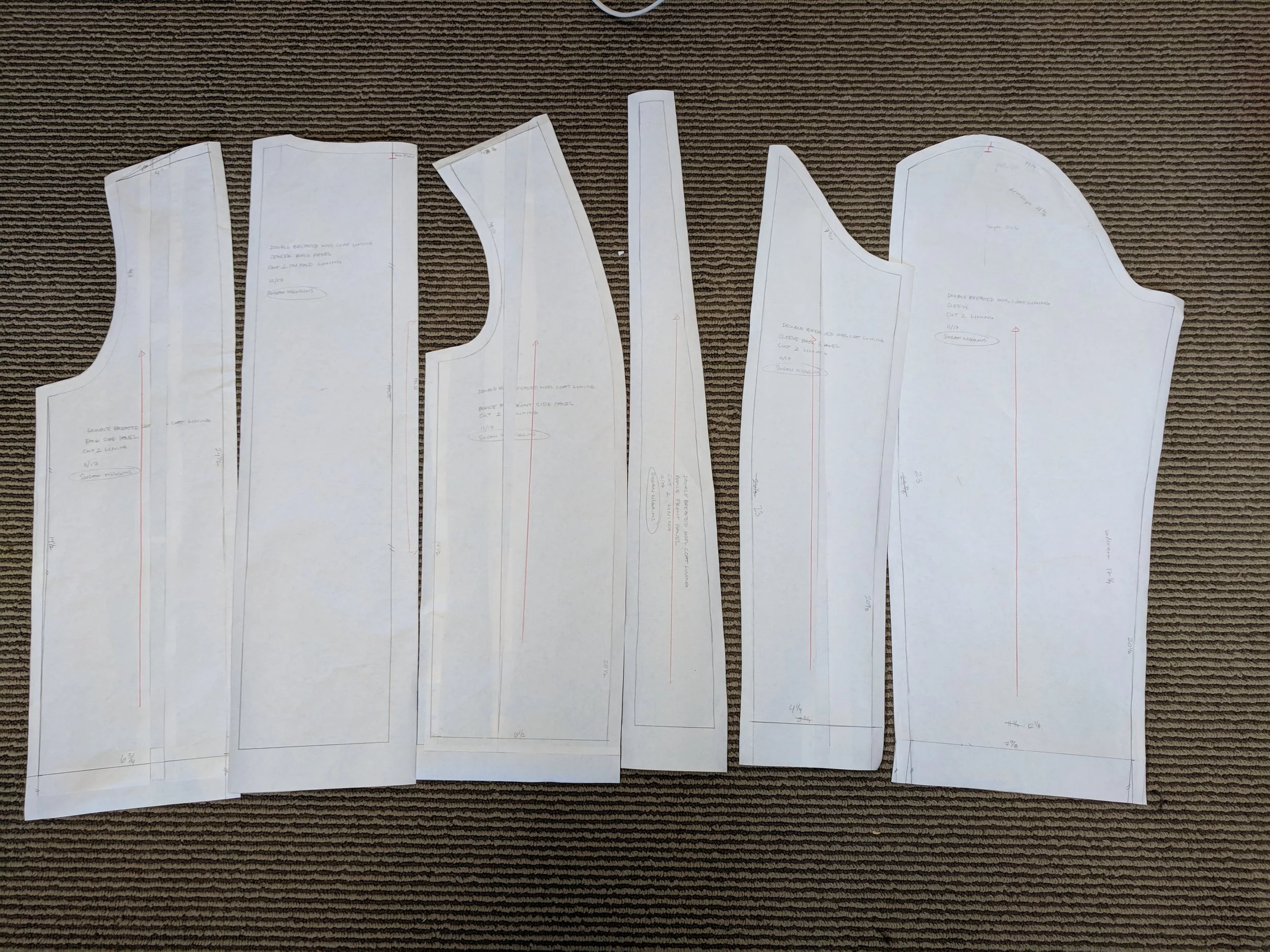 lining pattern draft