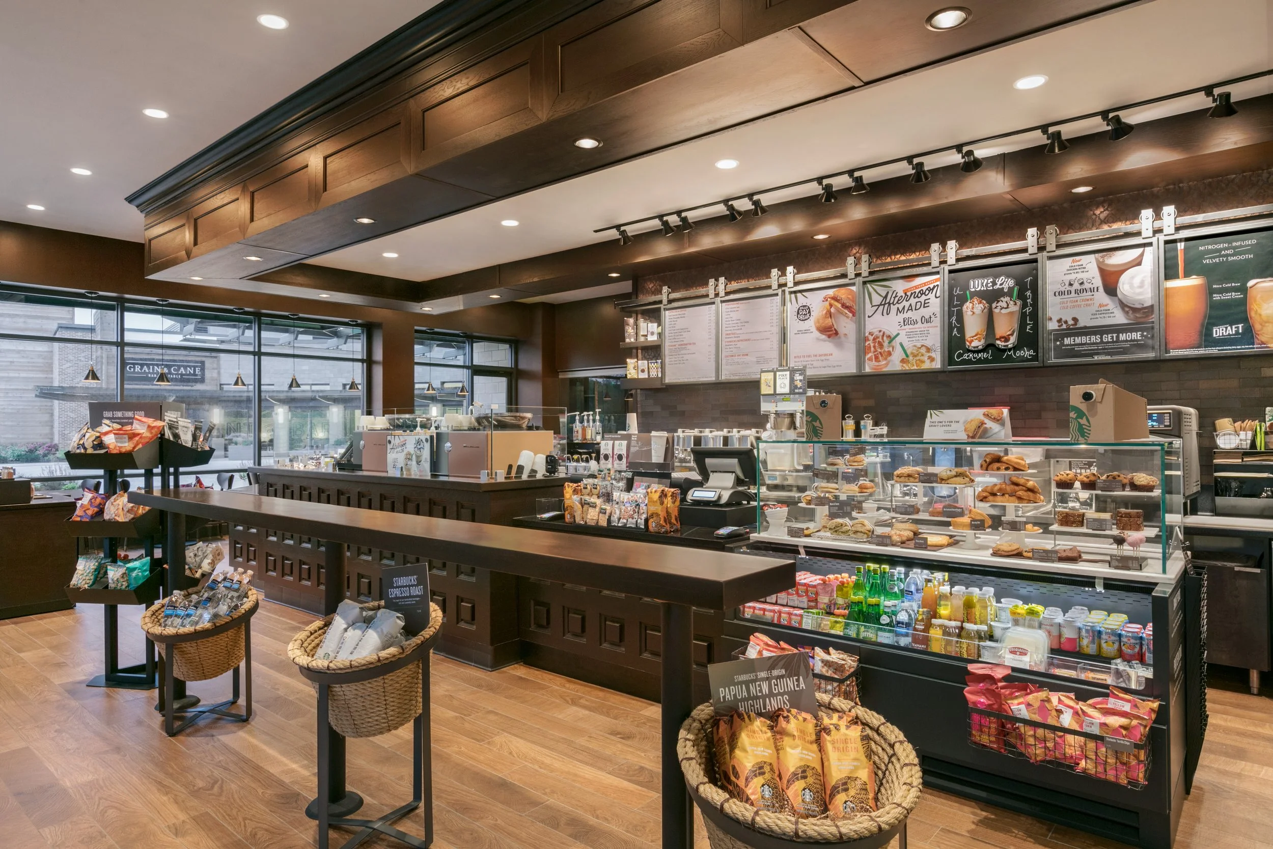 starbucks inside hotel lobby