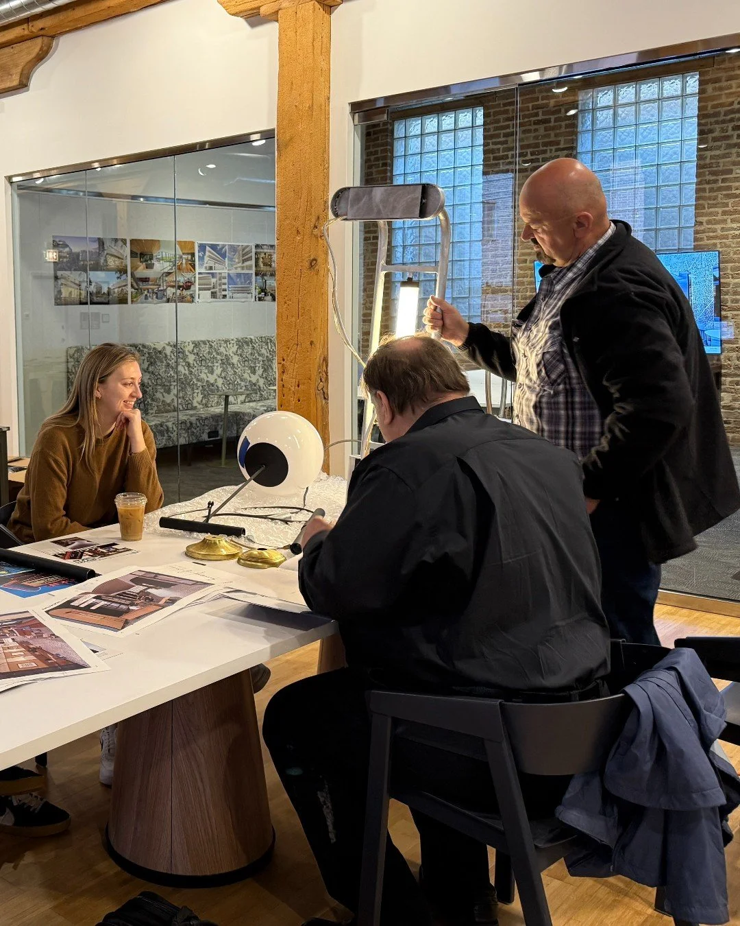 Square 1 Precision Lighting stopped by to review a set of custom-fabricated components. The team walked through materials, detailing, and build strategy ahead of the final assembly. Posting this now sets up a clean lead-in for a follow-up once the fi