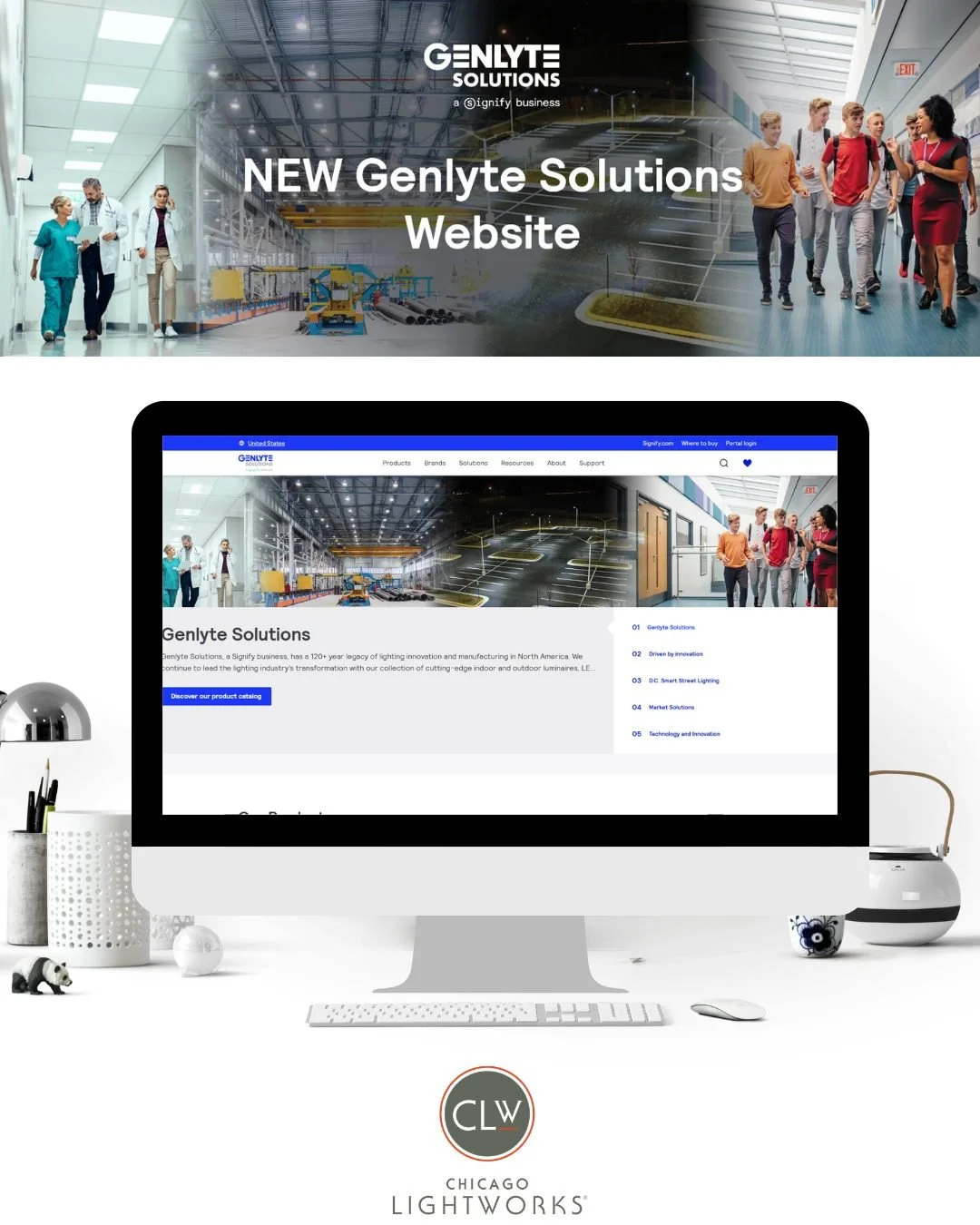 Genlyte has officially launched the new Genlyte.com

The redesigned site brings their brands, products, and resources together in one place, making it easier to find what you need without navigating multiple websites. The new platform features a unif