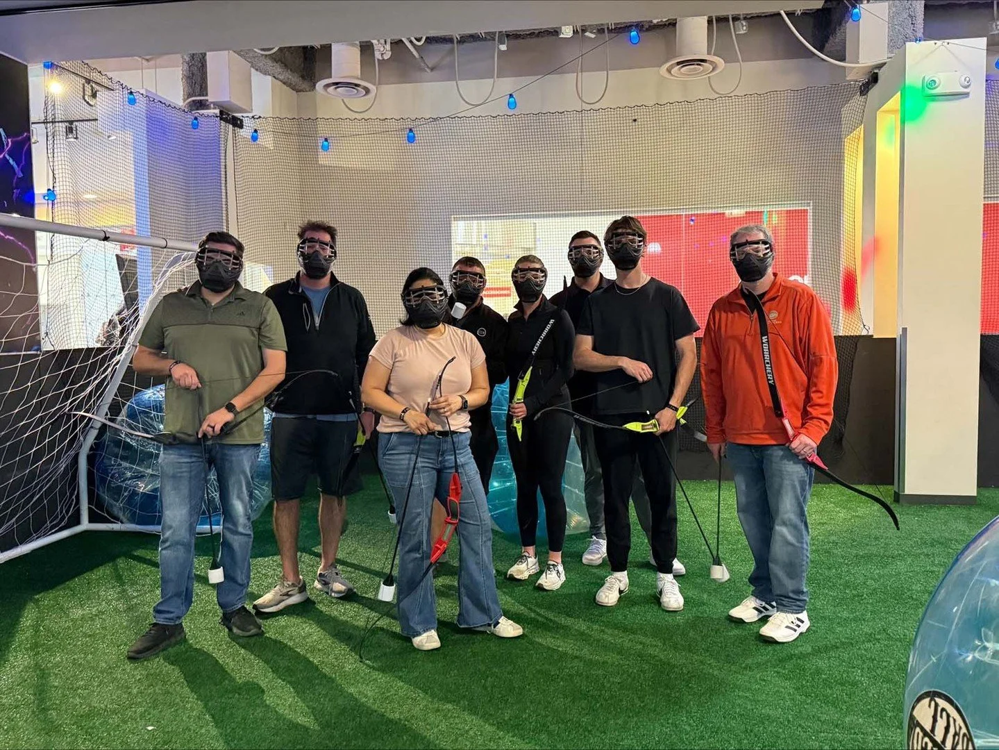 The Chicago Lightworks sales team traded our usual territory for WickedBall in Lombard, where we discovered that our lighting expertise doesn't quite carry over to bubble soccer or archery tag. Dodgeball, however, proved to be the great equalizer&mda