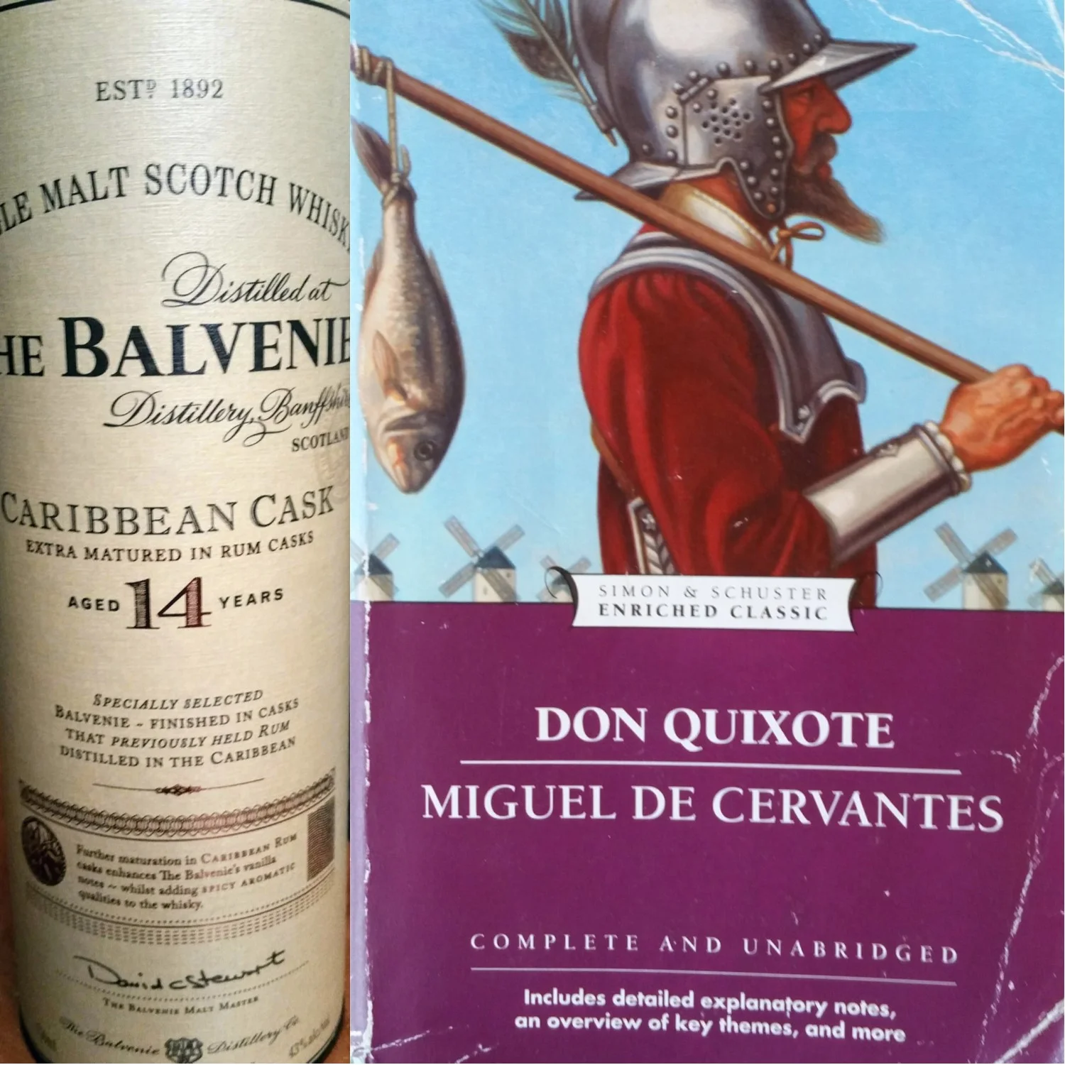 Don Quixote Part II, Part 1 - Don Quixote, by Miguel de Cervantes/The Balvenie Caribbean Cask 14yo episode artwork