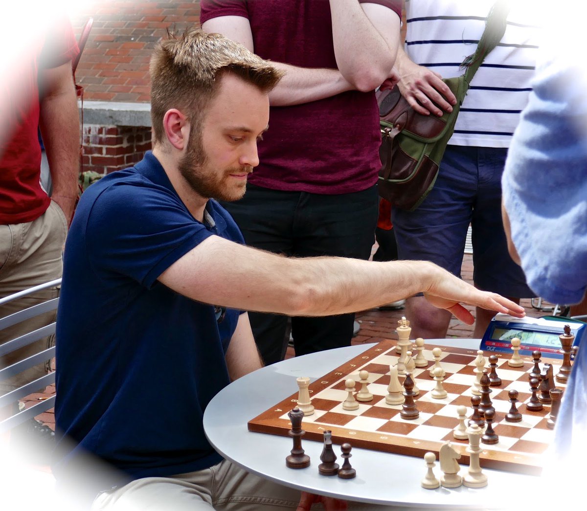 JB in Boston, photo courtesy of Boylston Chess Club
