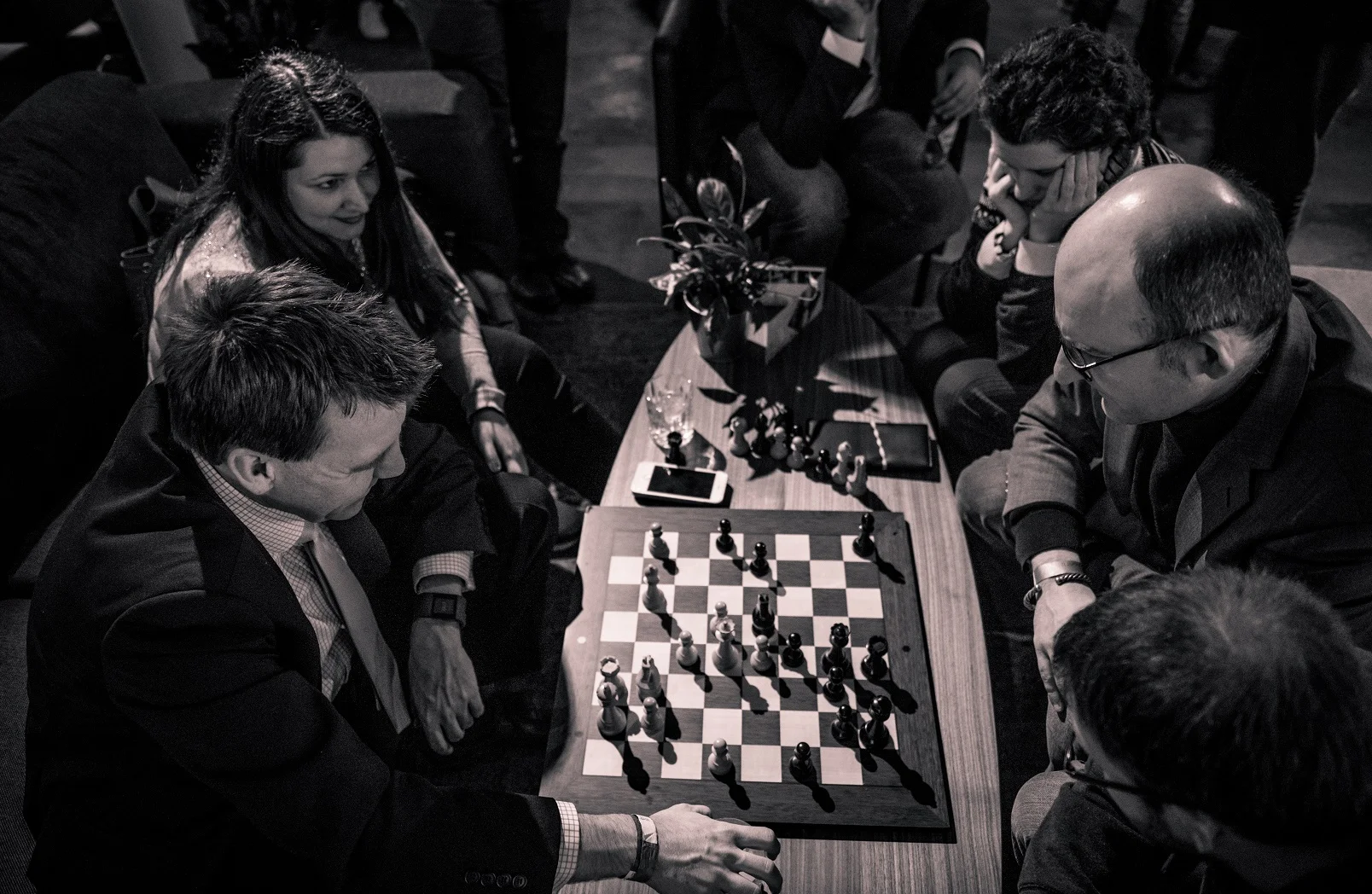 GM Jacob Aagaard pictured on bottom left, Photo by David Llada,