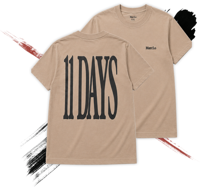 11 Days Khaki T-Shirt