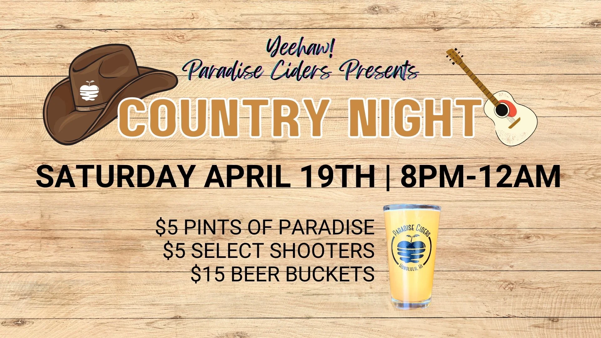 Country Night at Paradise Ciders Taproom &amp; Bar