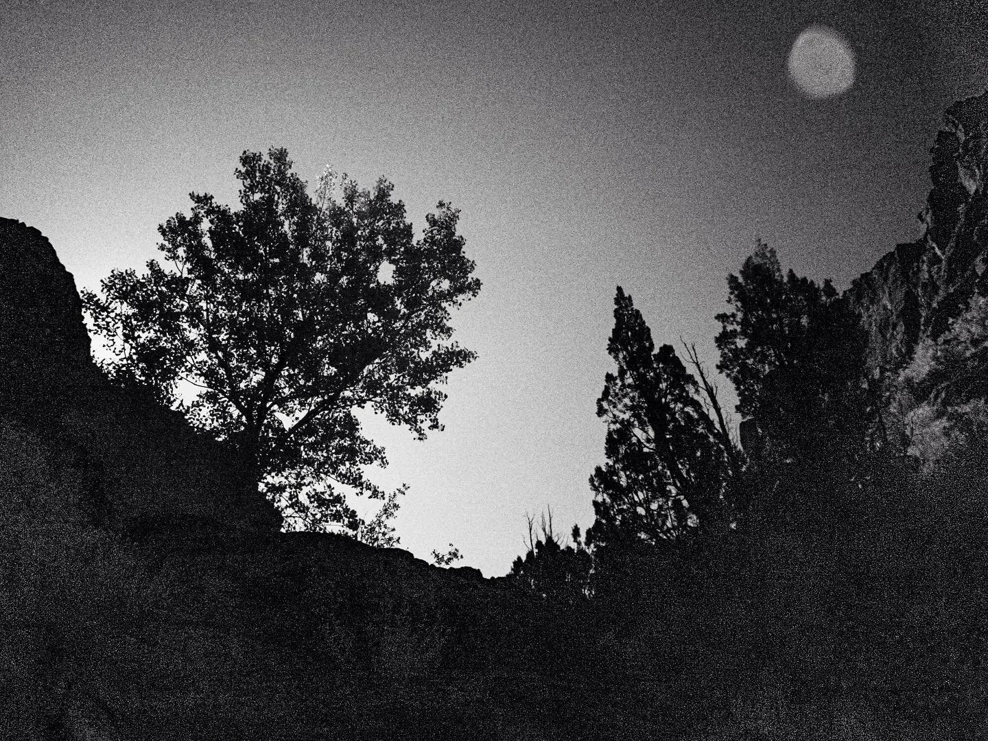 Moonrise over Diablo Canyon.