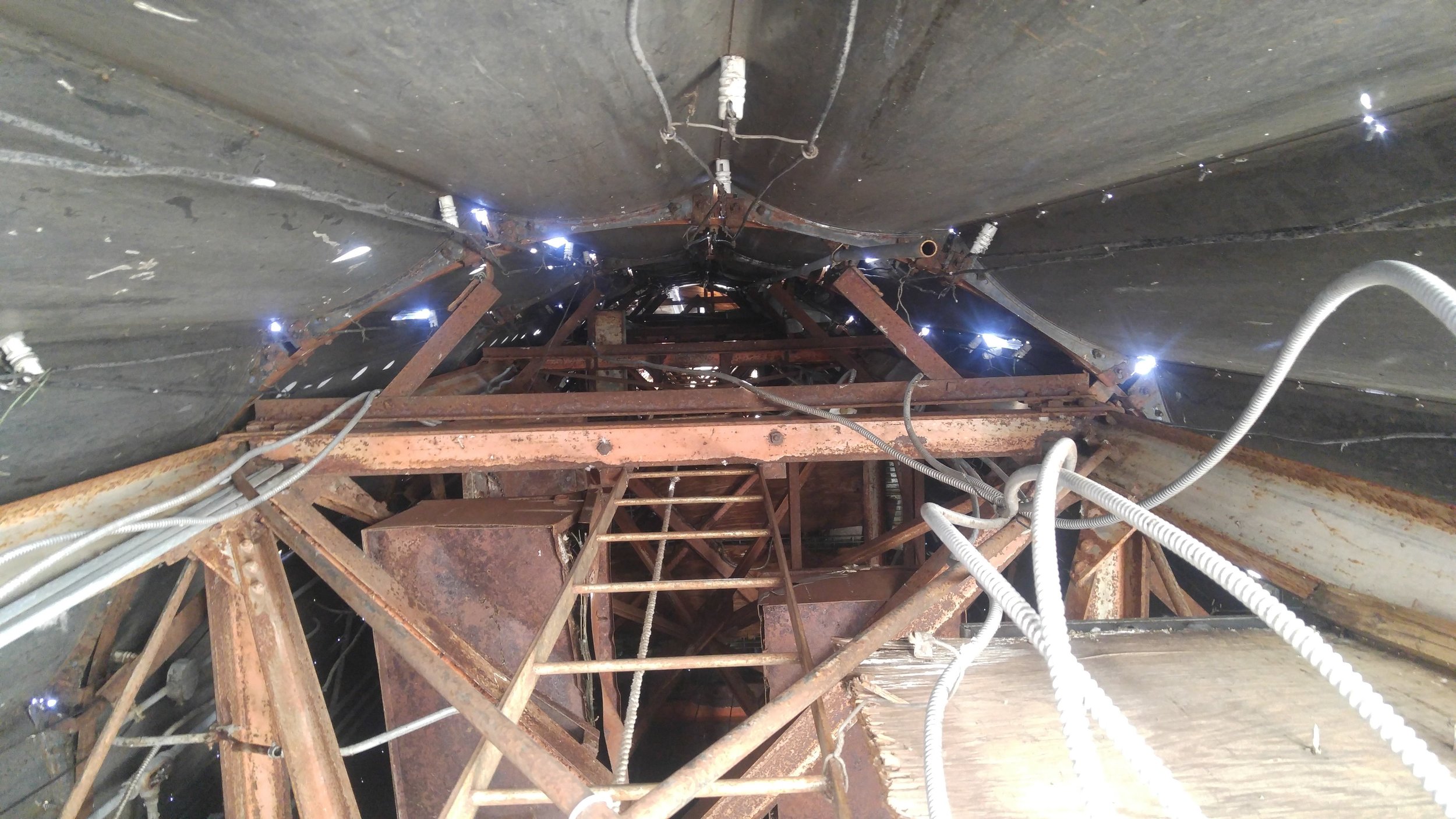 The view inside the big tower