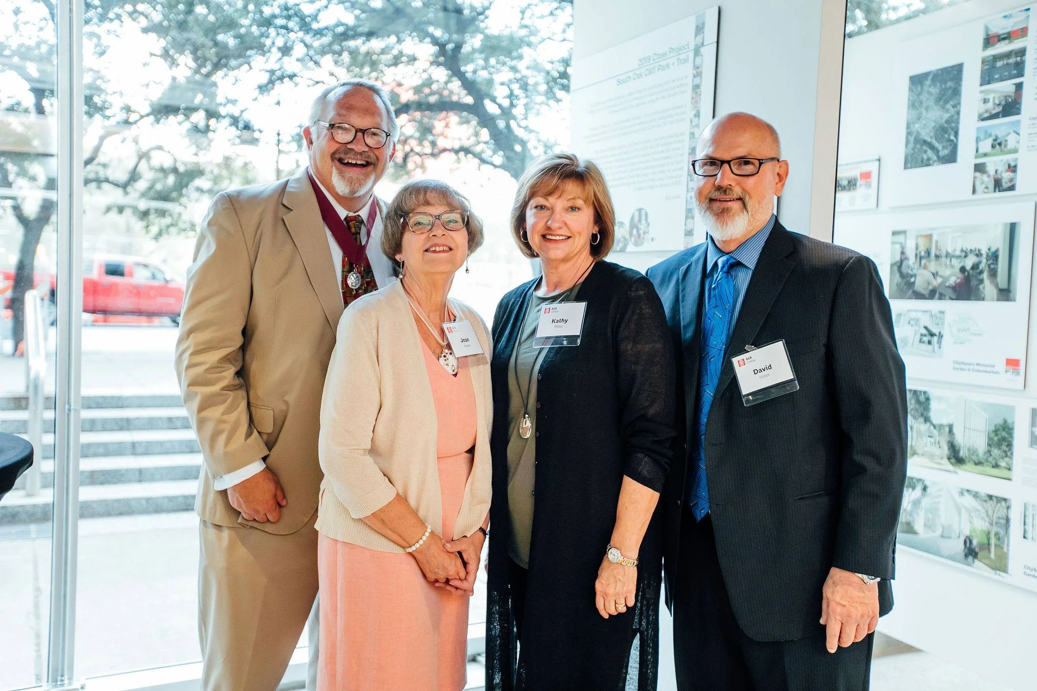 It was important to have friends and family join me at the celebration. Jean Feifer Alston, Kathy Alston Miller and David A. Hines.