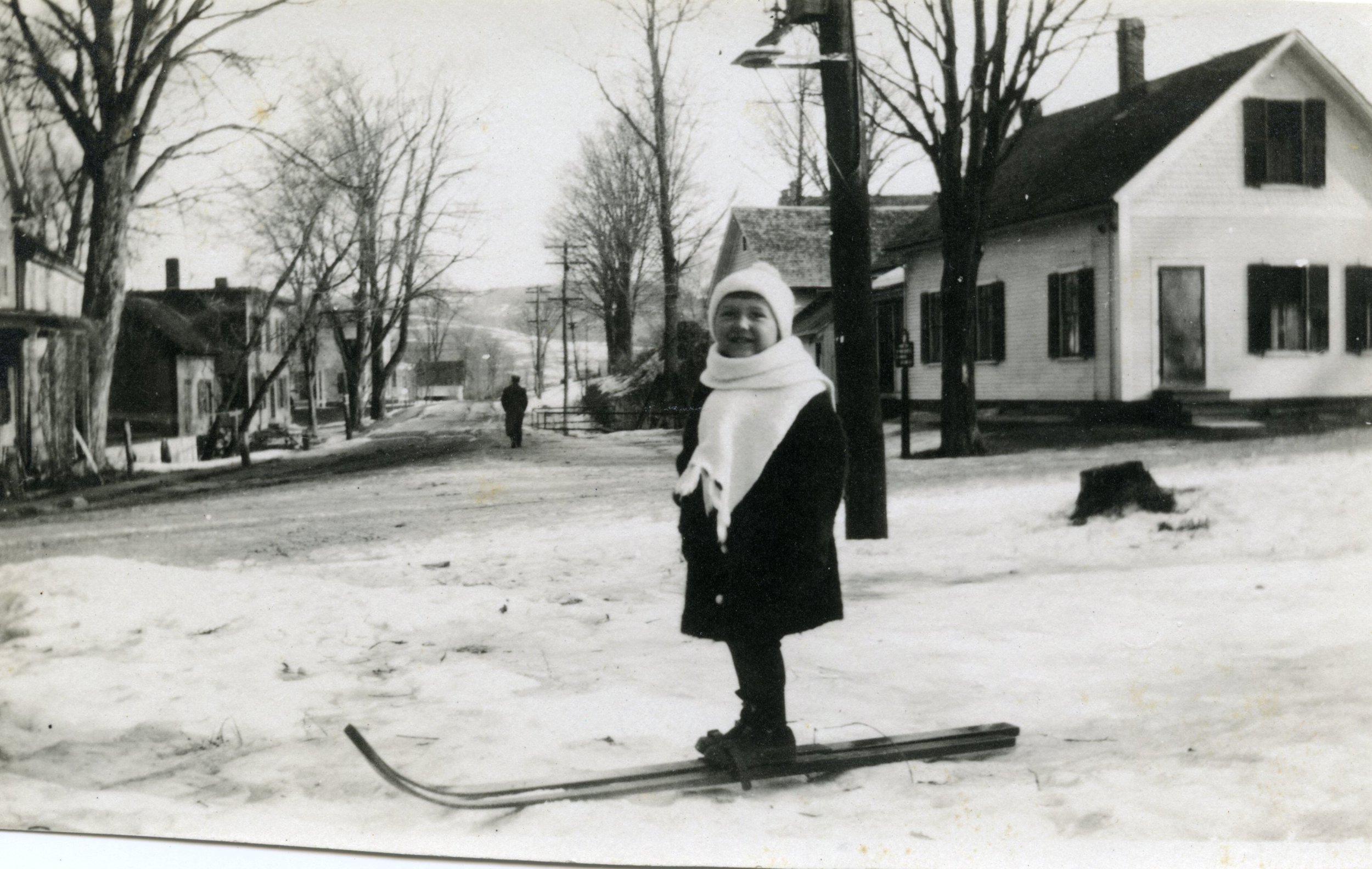 Arthur Phillips on Skis at Richmond's Corner