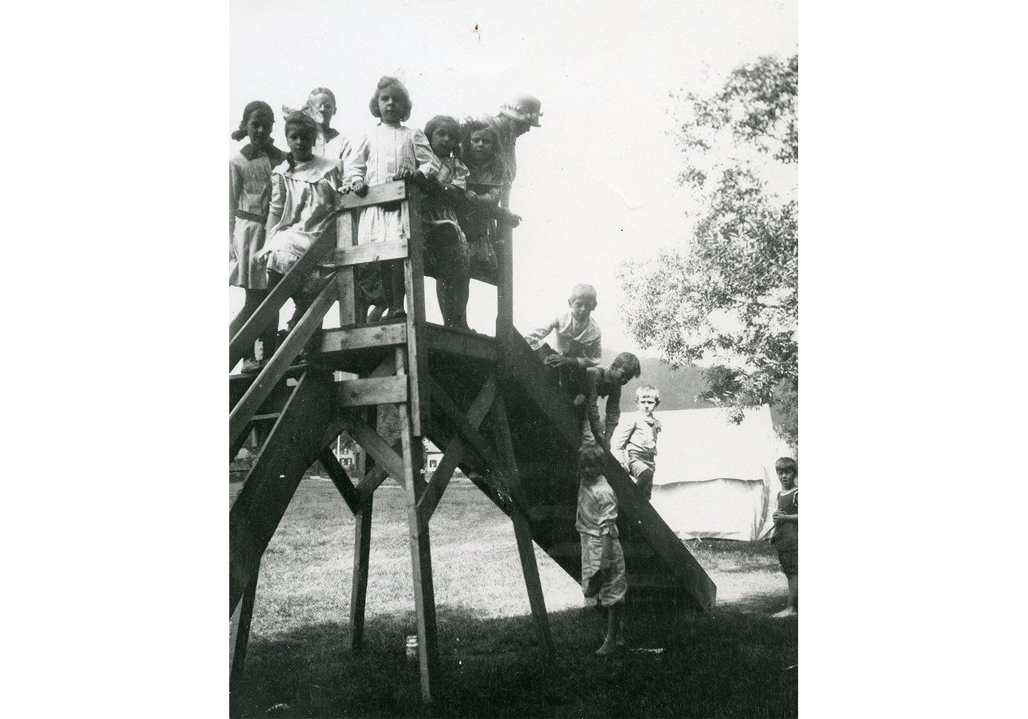 Children on Slide at Vail Field