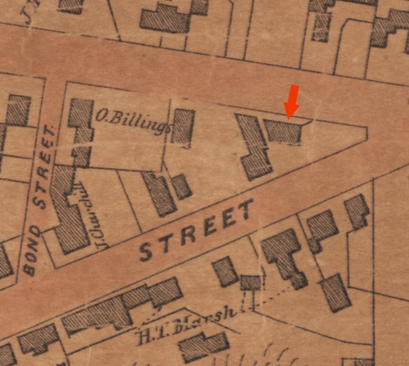 In 1817, John Blish purchased the property. On the site, Blish built a red shop that later was used as a schoolhouse.