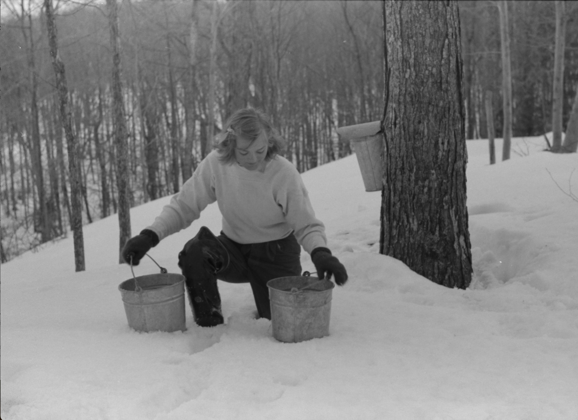 Unfortunately, the snow was too deep for even high waders that spring!