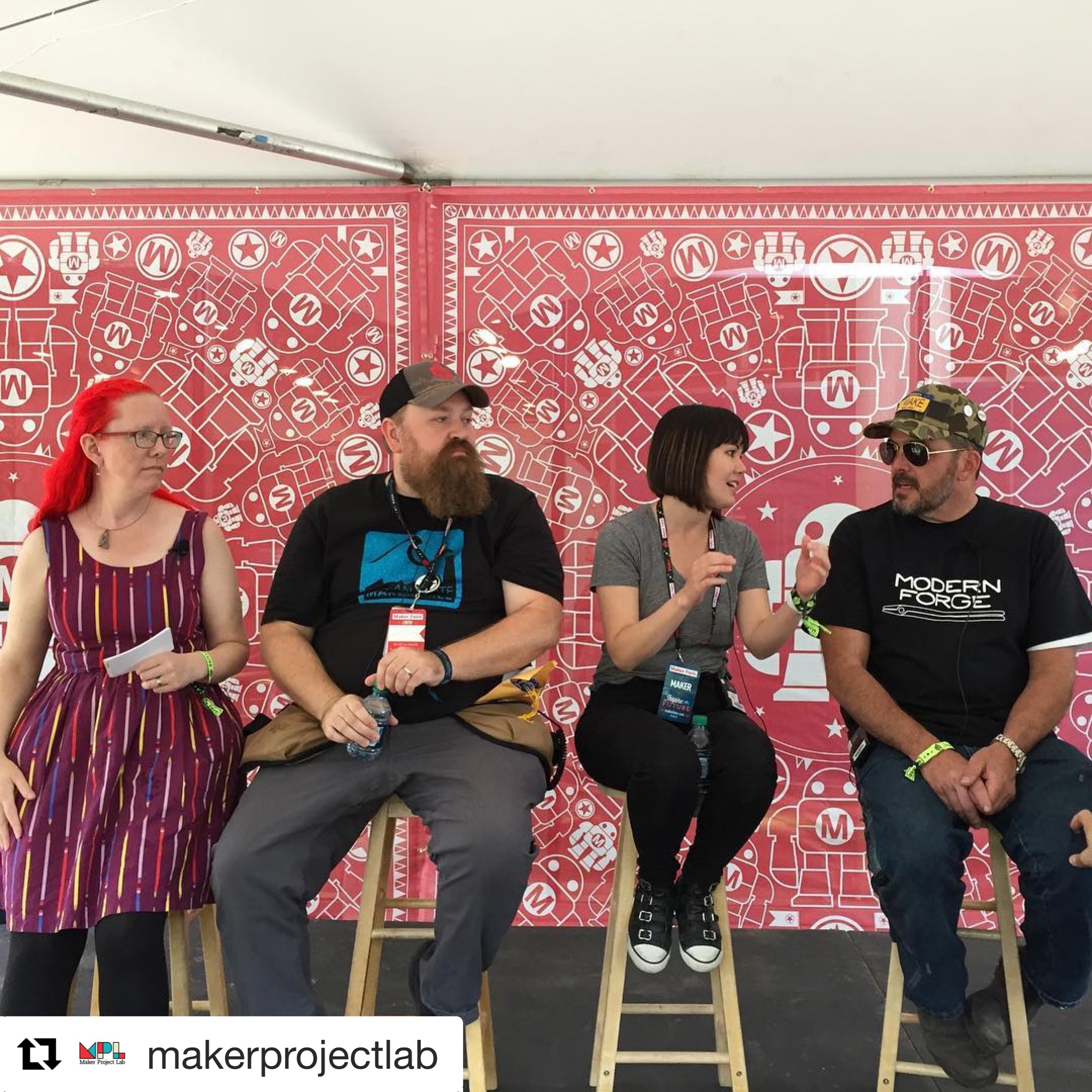 2018 MFNY Ask A Maker Panel with Lenore Edman, Matt Stultz, Jimmy Di Resta, and me!