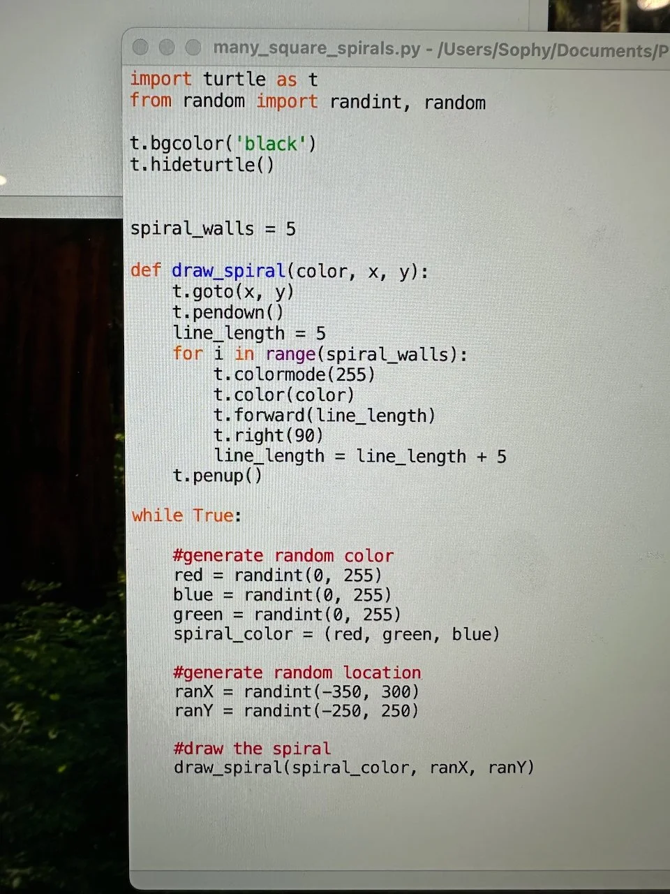 Drawing with code