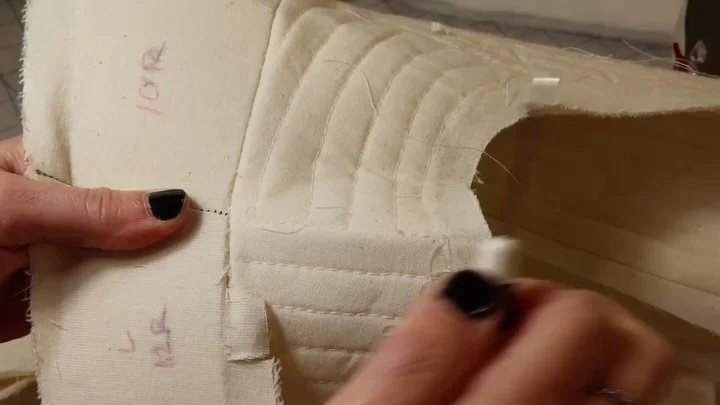 Spent an hour yesterday hand sewing this together, today I ripped it apart to try something different. All part of the process to work out the design. Still feels like moving forward towards making the idea real. 
#costumedesign #scifi #designer #sp