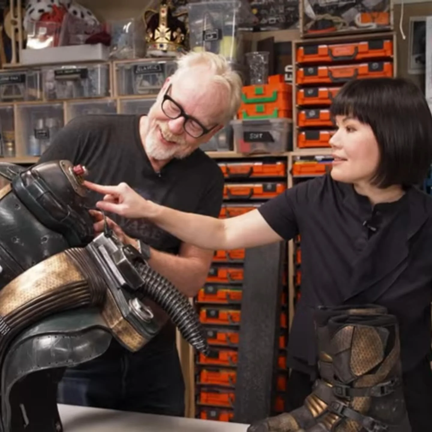 So happy to share this video we filmed about the Happy Thoughts spacesuit with my amazing friend @therealadamsavage over at @testedcom ! What a joy to geek out about spacesuits and costume design with Adam, the most kind and generous host ever, we co