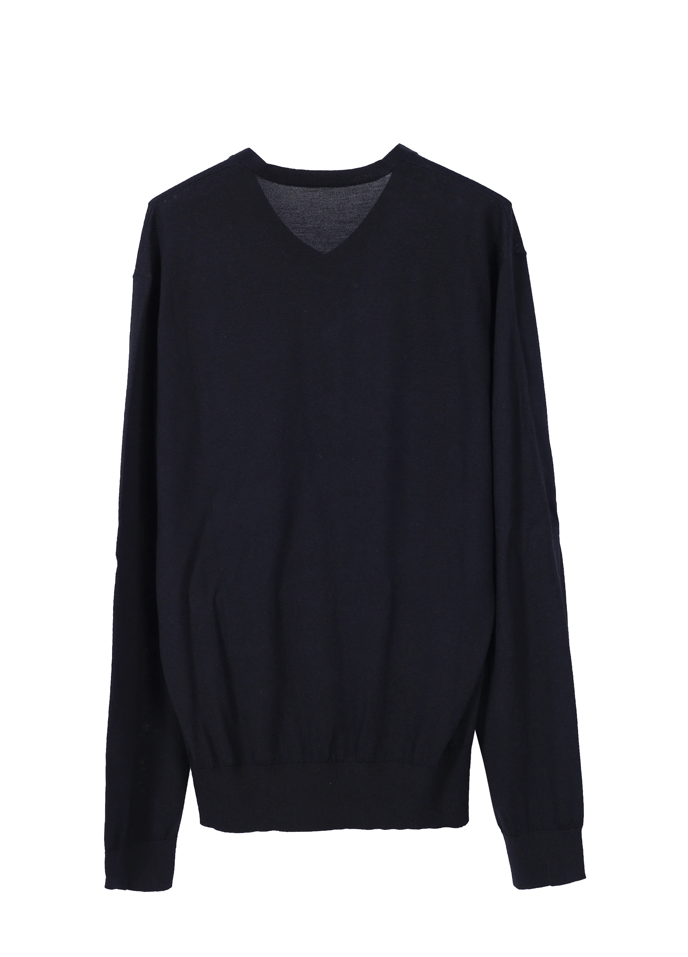 Y&#39;s - Y&#39;s ワイズ 23AW WOOL BLEND RIPPED DETAIL PULLOVER ウールブレンドニットセーター YU-K50-148 ブラック 2 imgrc0104556337.jpg