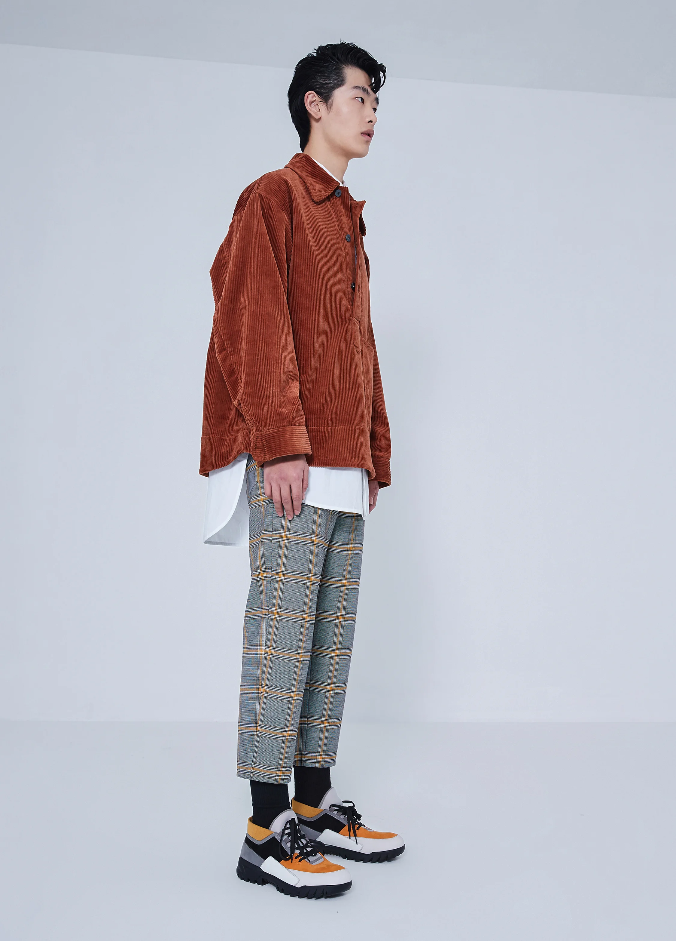 Front Pocket Oversized Corduroy Jacket JNBY