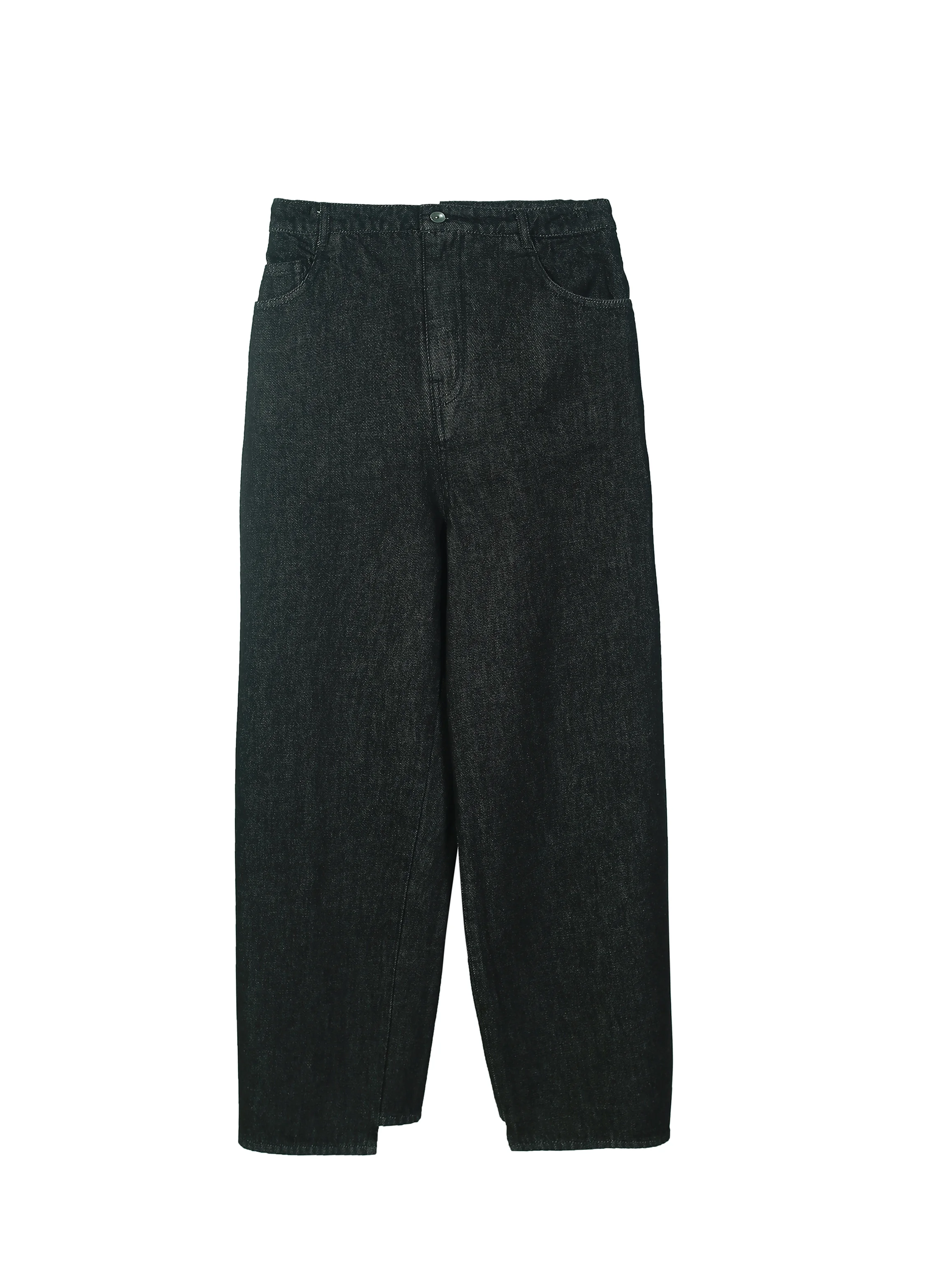 【MODERNIF】Tail Semi-Wide Denim Pants LAYERED WIDE-LEG JEANS apa740m(DUSTY BLUE) – Andersson Bell