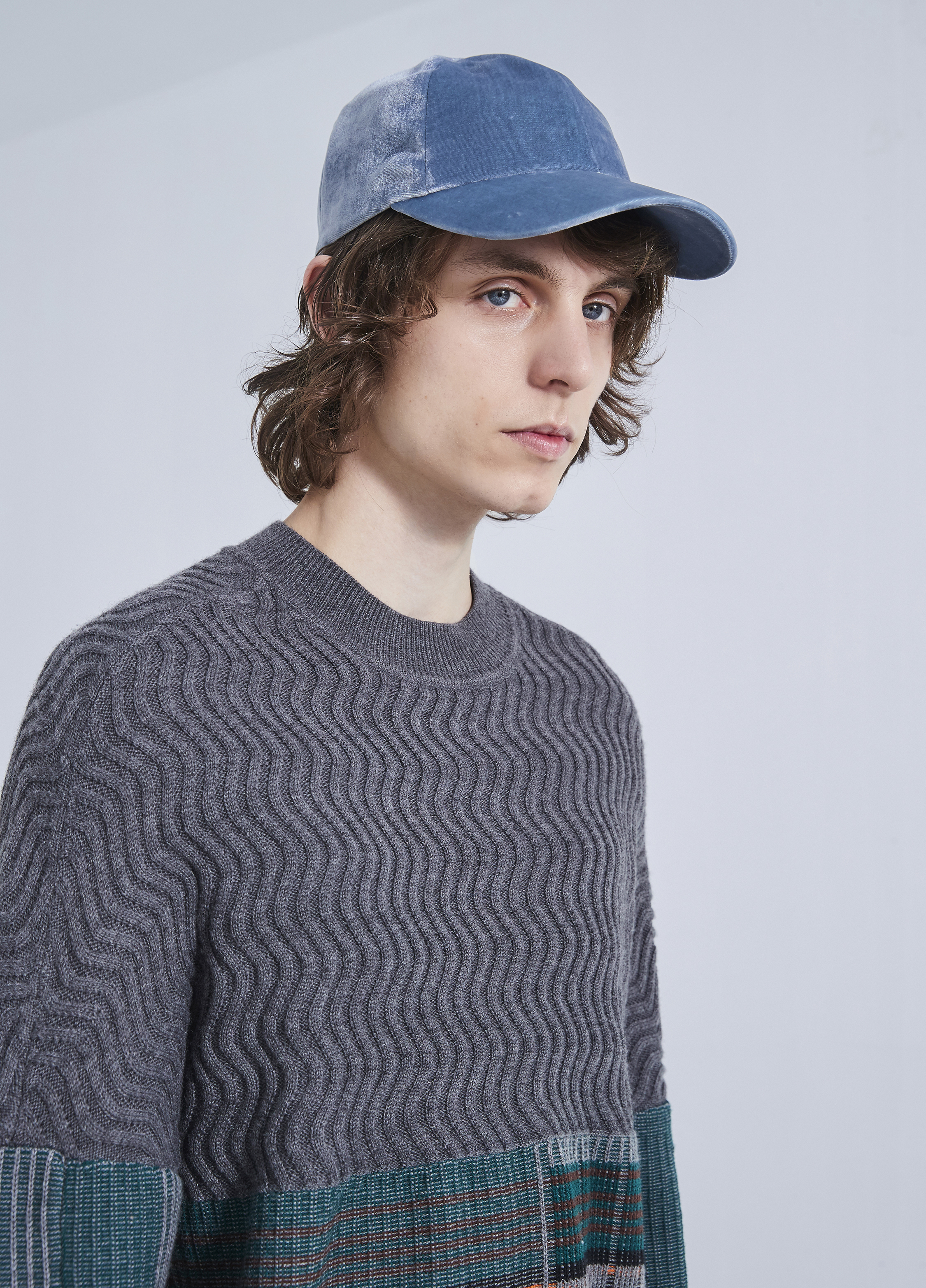 Abstract Plaid Knit Sweater — JNBY