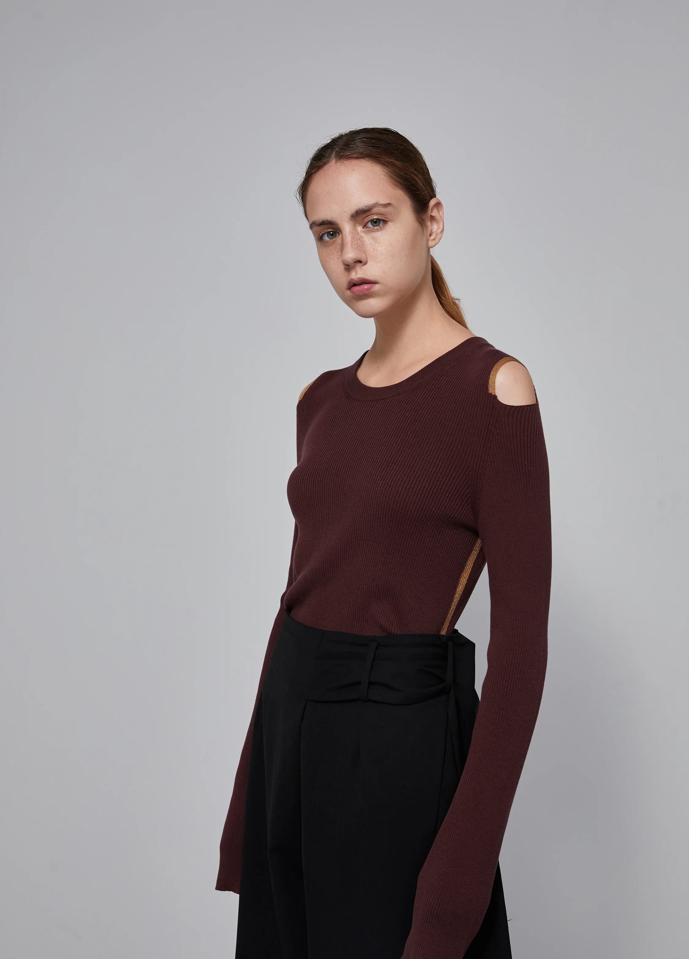 Zara cold top shoulder sweater