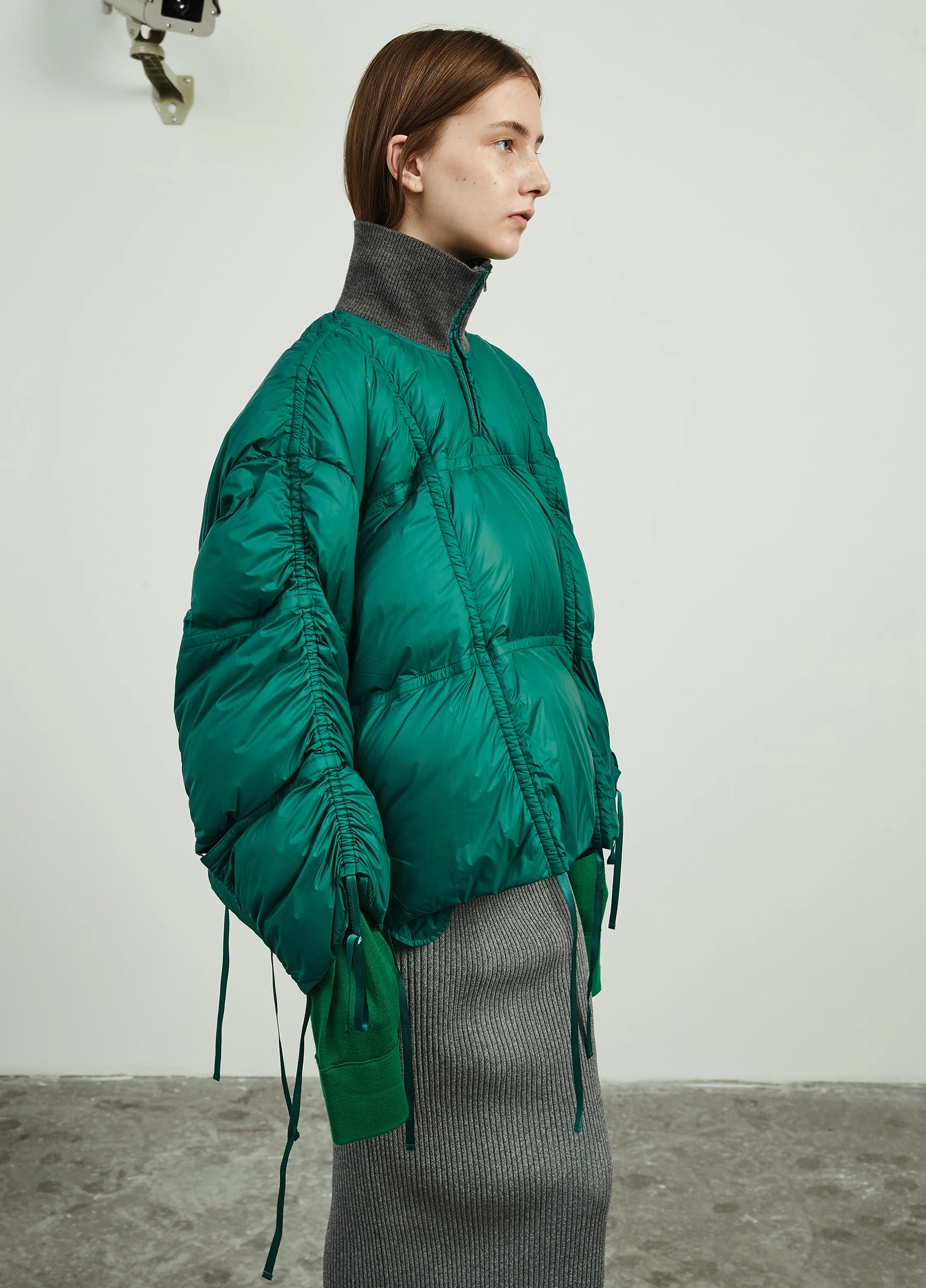 half zip down jacket