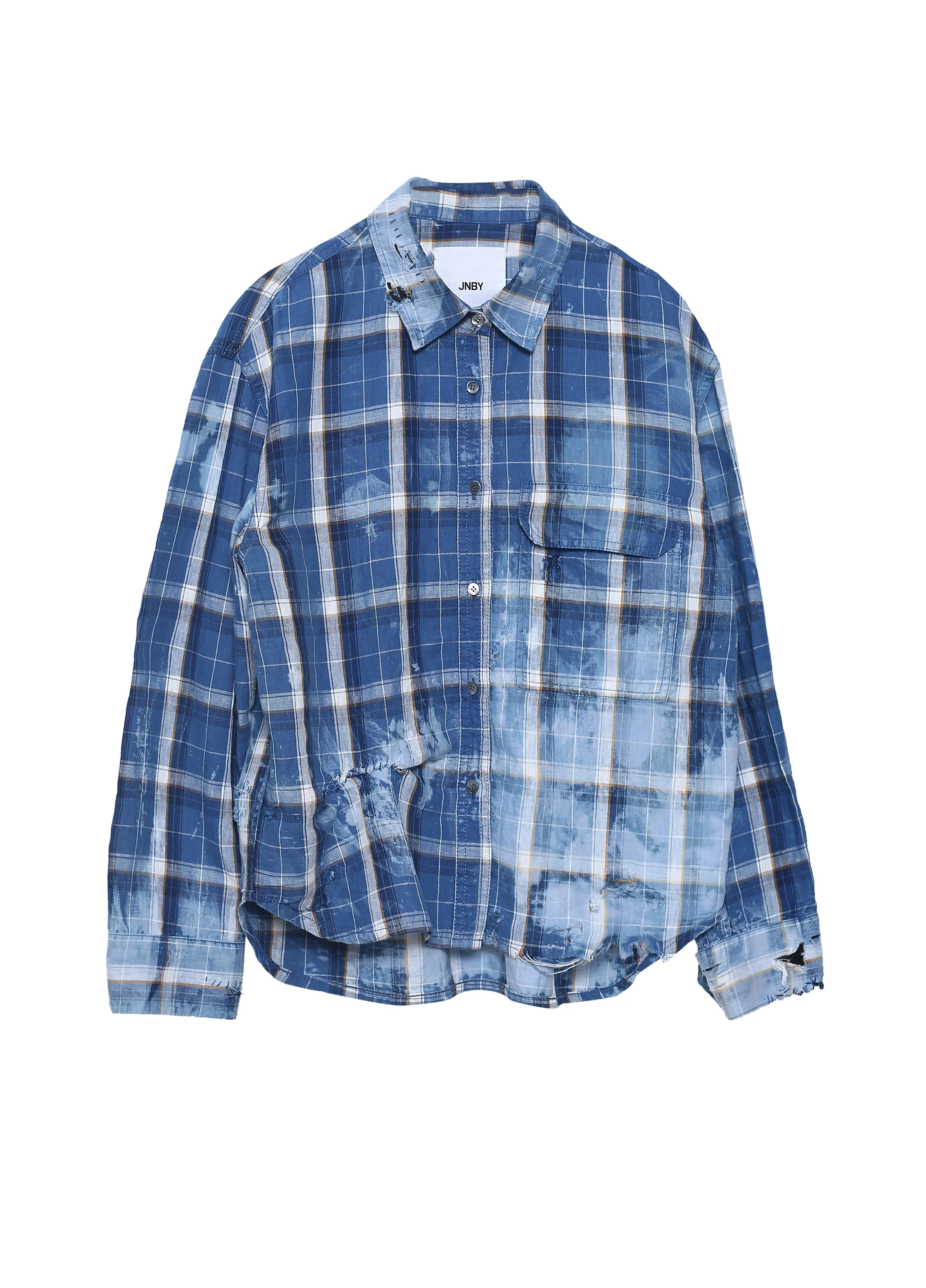 Tie dye Plaid Shirt — JNBY