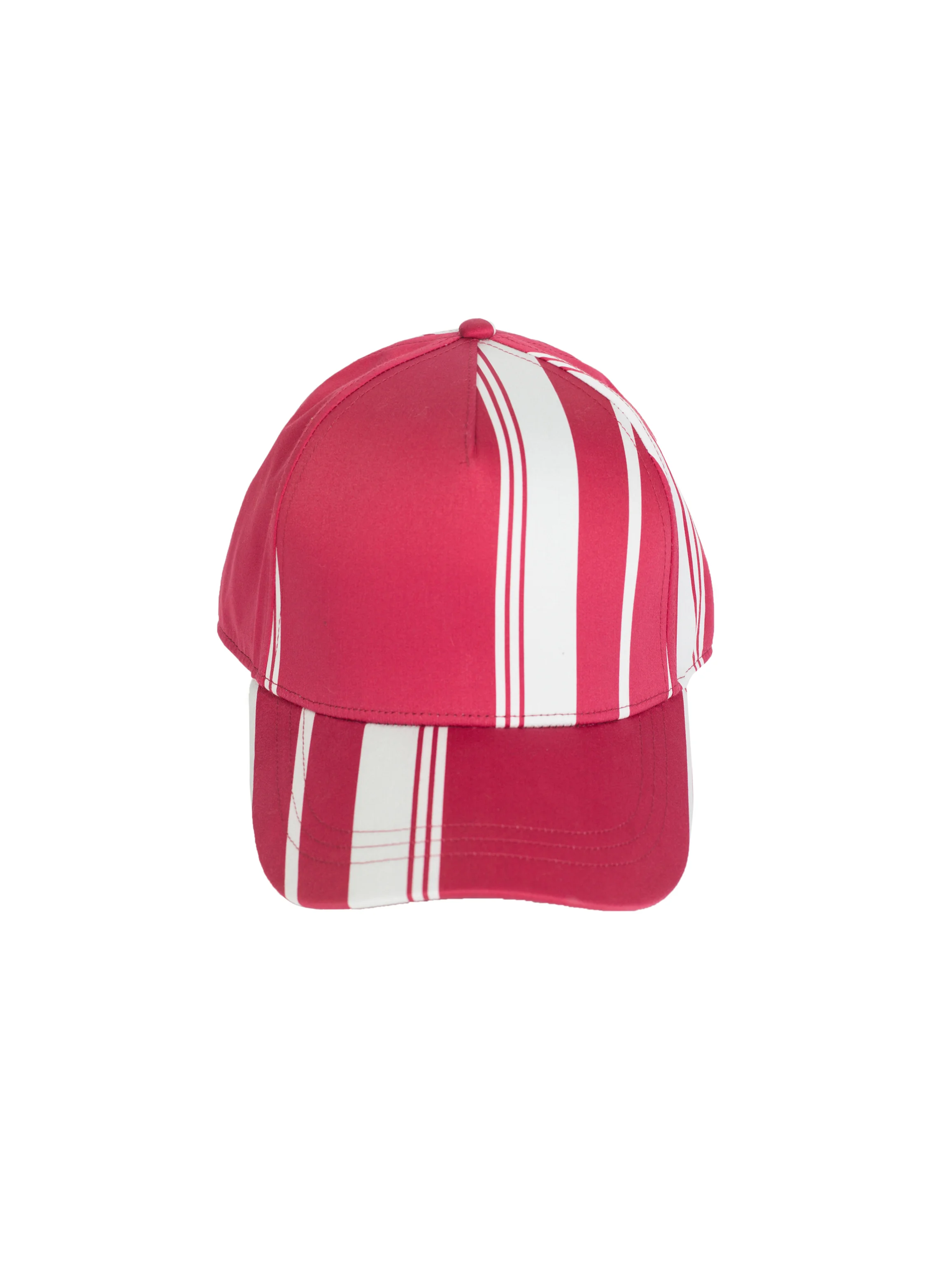 Striped Baseball Cap (Purple/Red/Black 