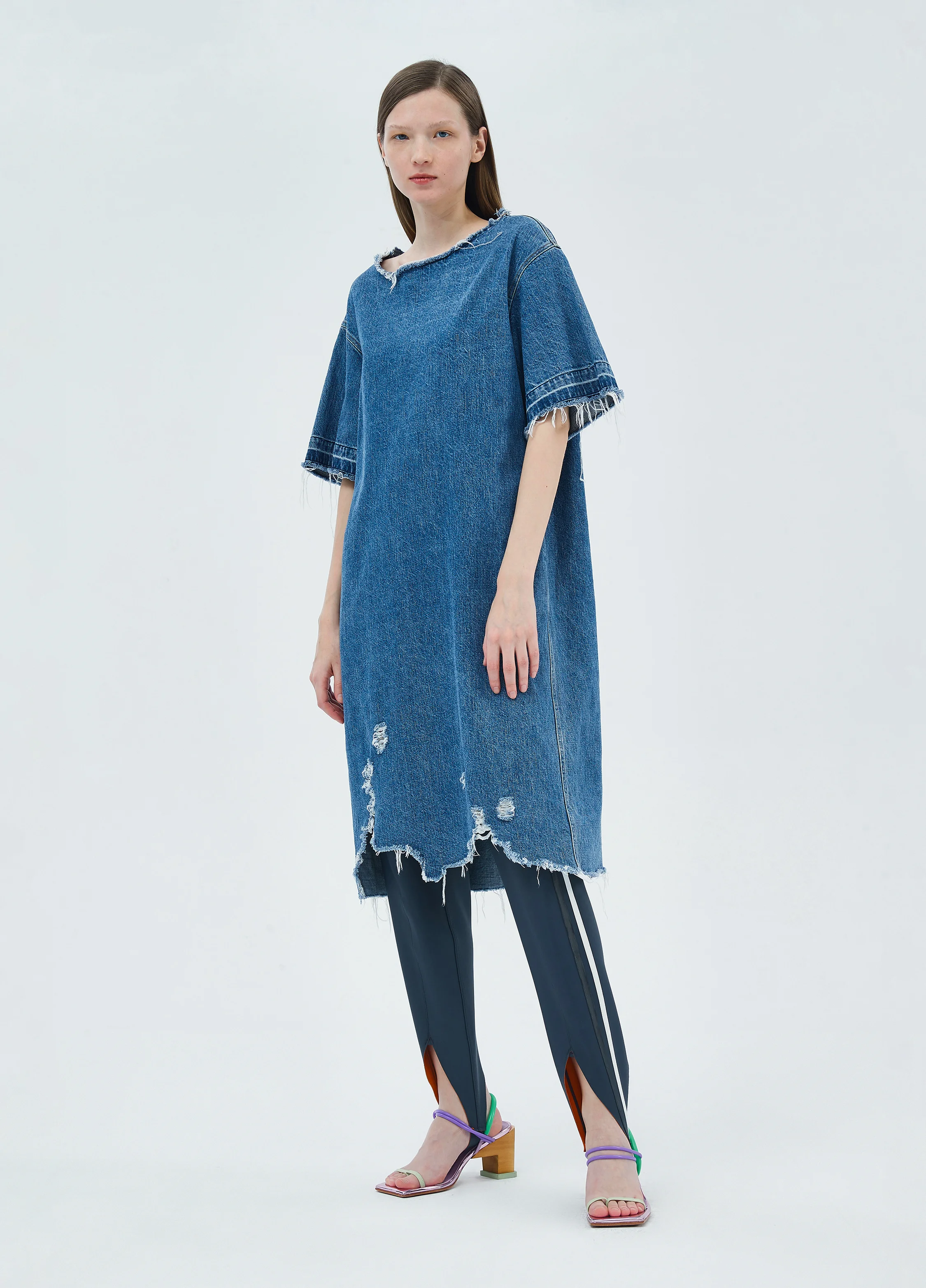 denim bottom dress