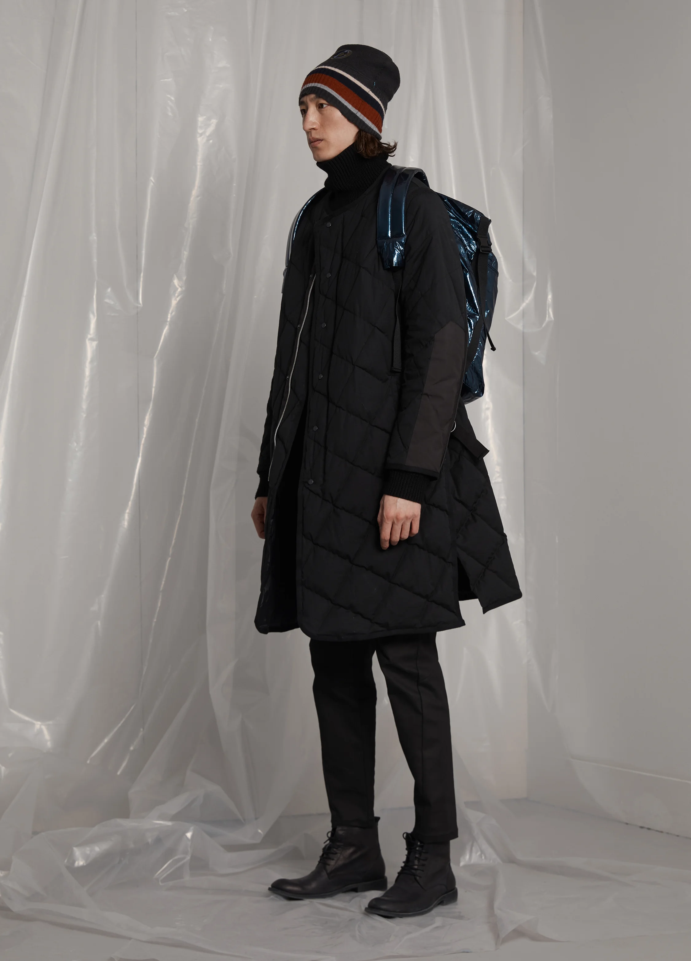 Collarless Down Coat JNBY