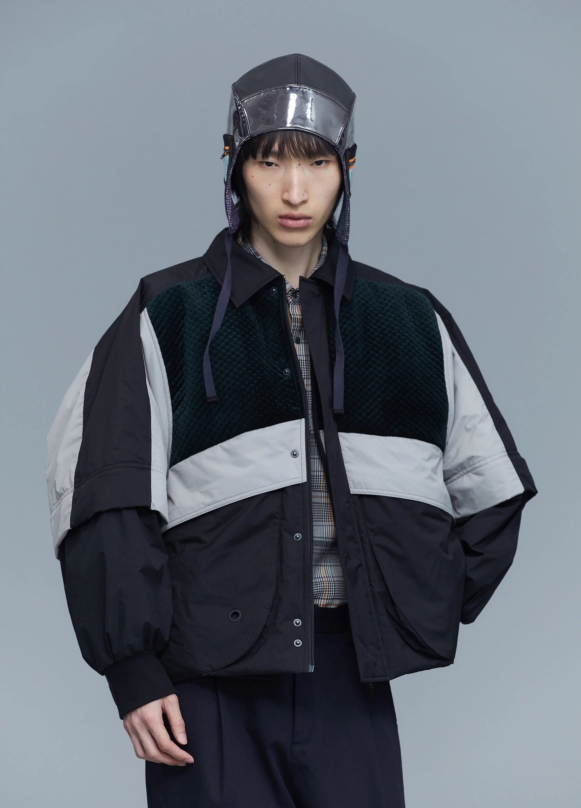 Color Block Down Jacket — JNBY