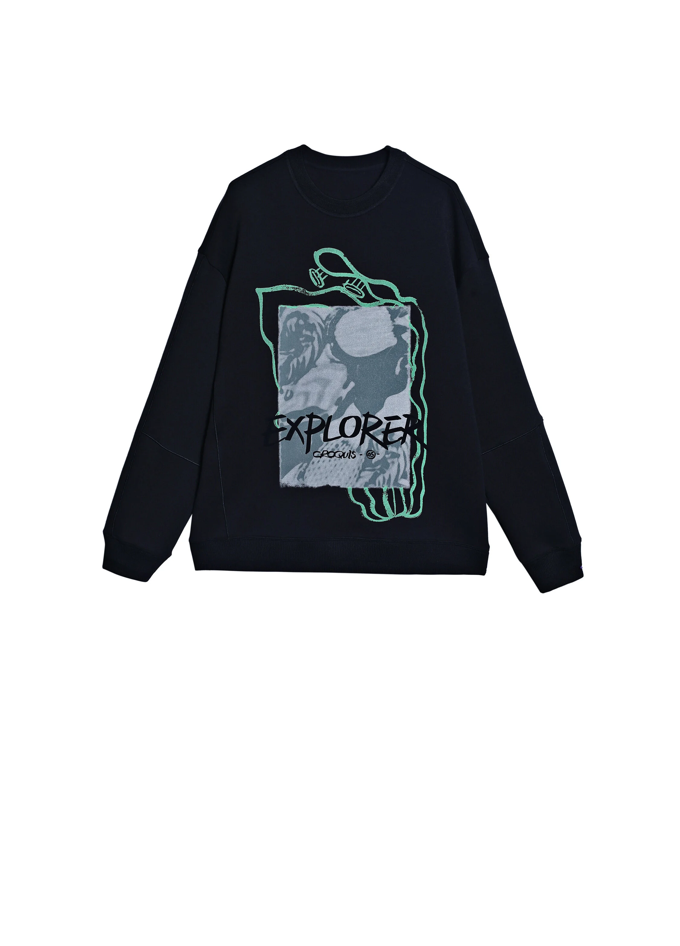 Patterned Sweatshirt