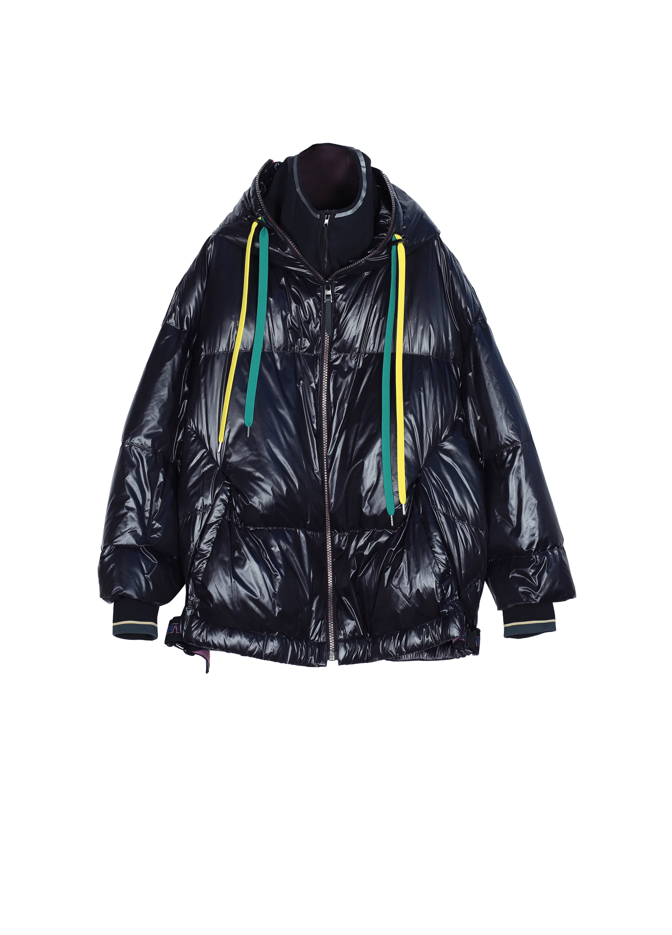 Croquis速写: Nylon Down Jacket (Black/Orange)